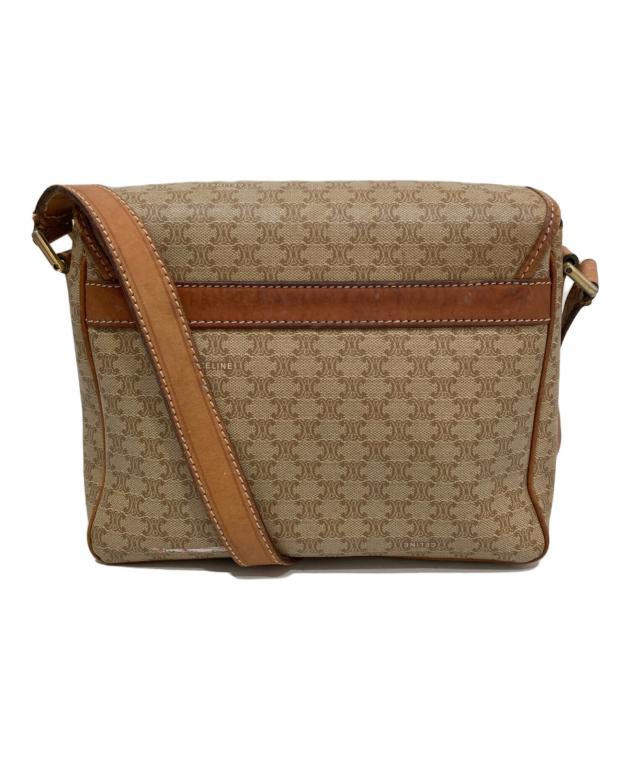 中古・古着通販】CELINE (セリーヌ) ロゴショルダーバッグ ベージュ