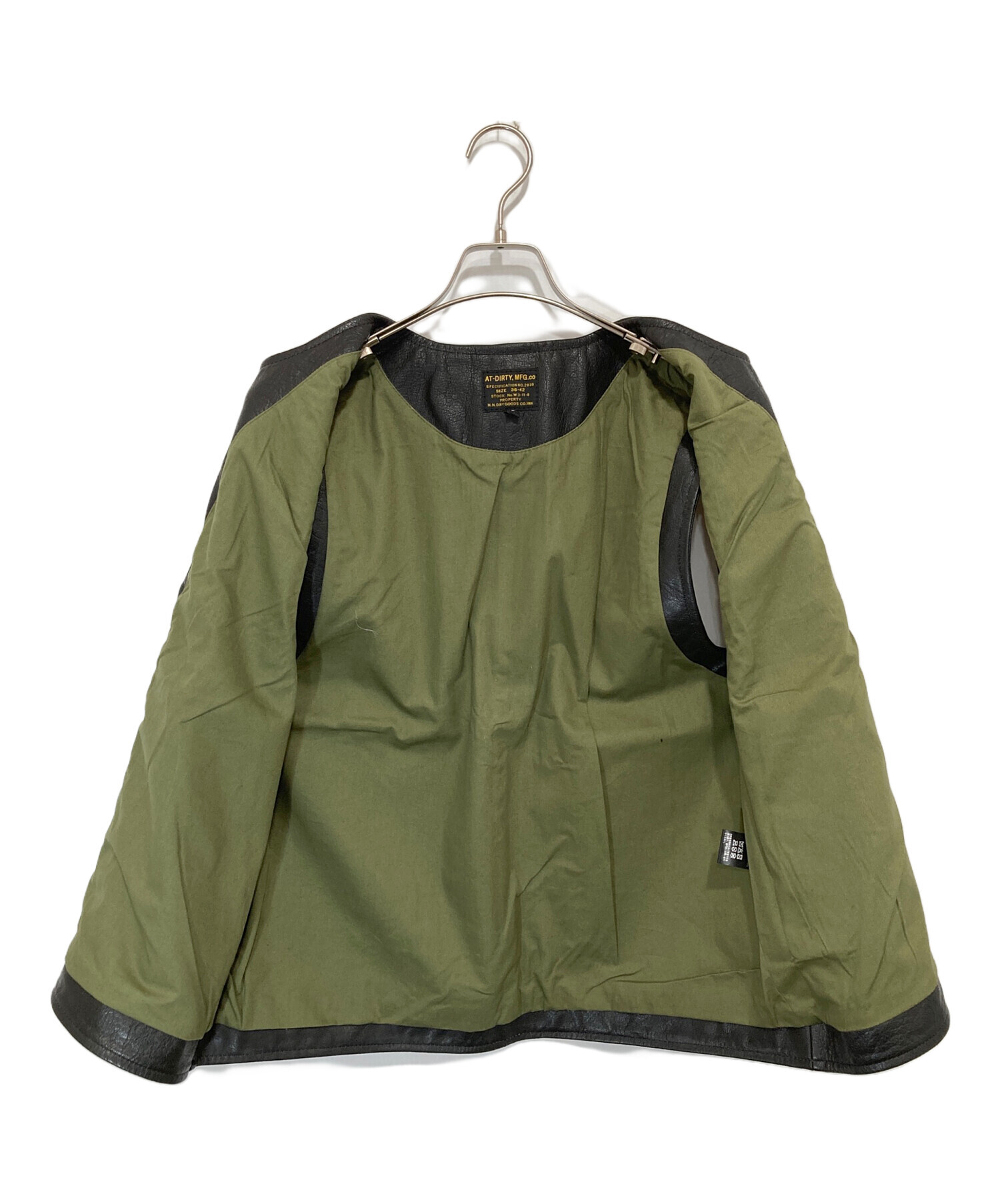 中古・古着通販】AT-DIRTY (アットダーティ) Jerkin Leather Vest