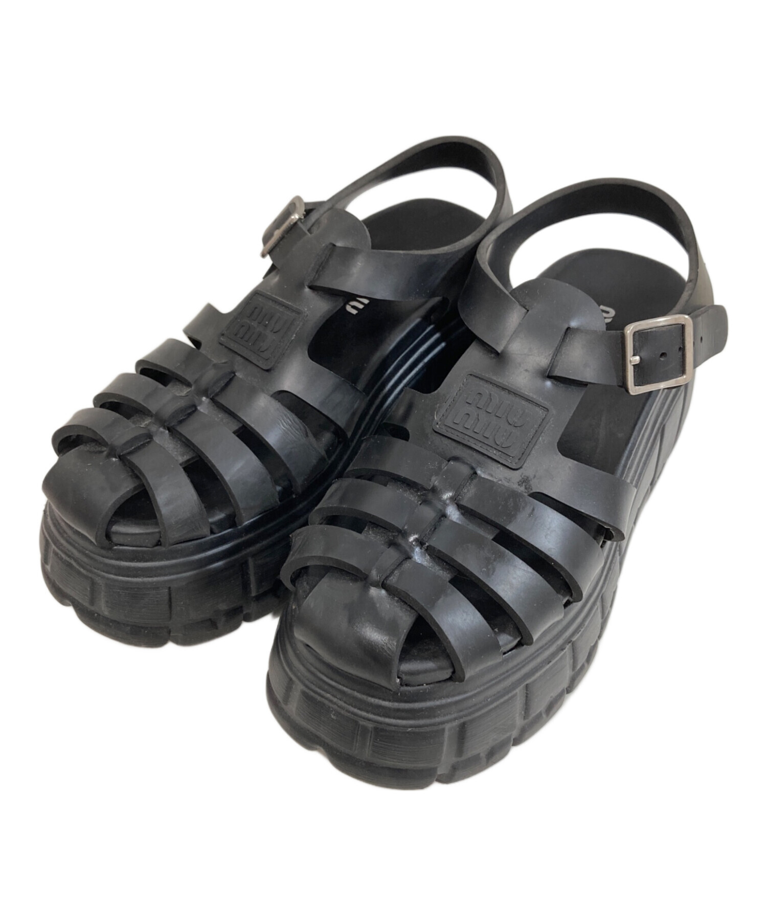 中古・古着通販】MIU MIU (ミュウミュウ) EVA プラットフォームグルカ