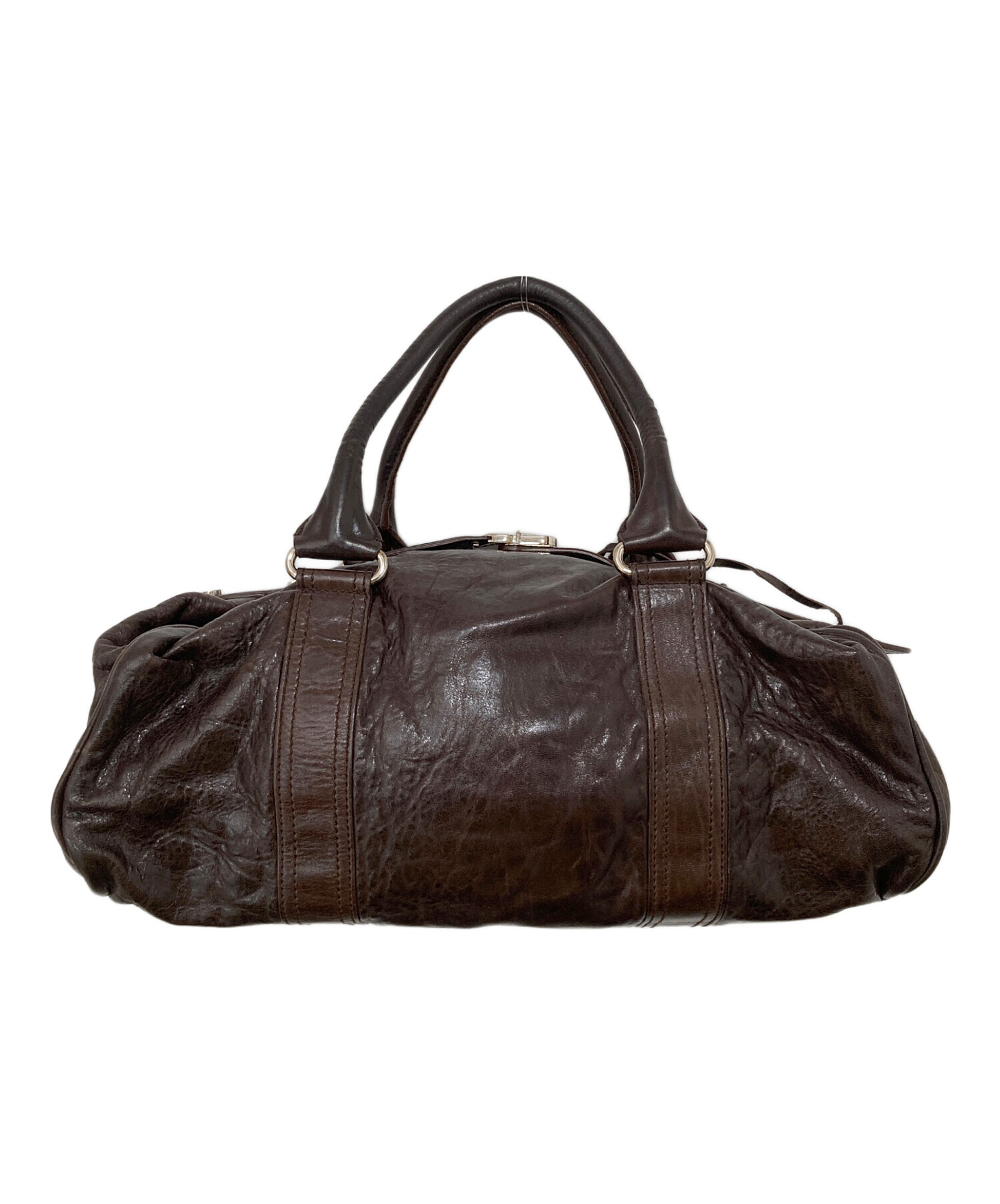 BALENCIAGA ホイッスル ブラックレザー トートバッグ ハンドバッグ 中古・古着通販】BALENCIAGA (バレンシアガ) ホイッスルレザー