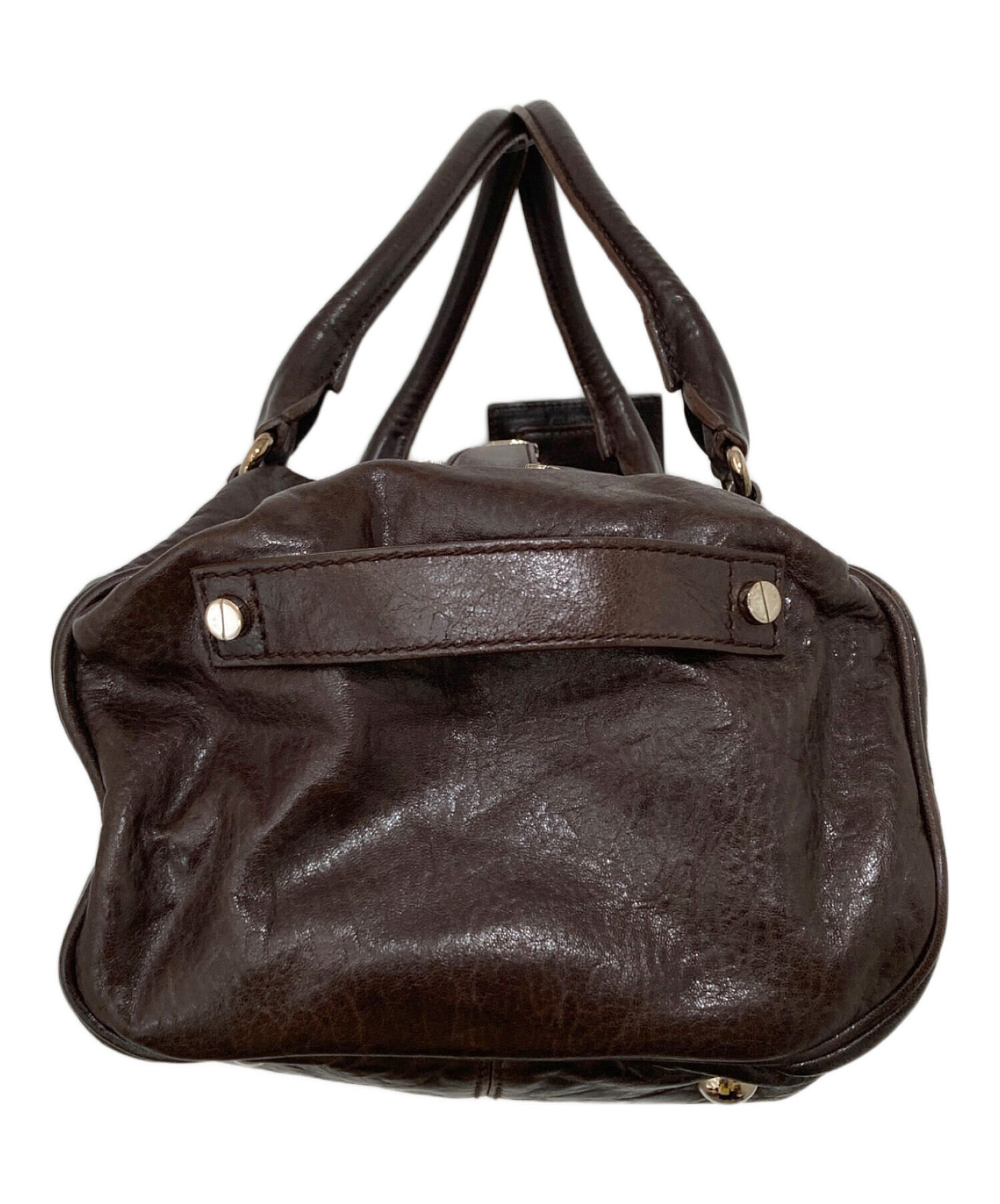 BALENCIAGA ホイッスル ブラックレザー トートバッグ ハンドバッグ 中古・古着通販】BALENCIAGA (バレンシアガ) ホイッスルレザー