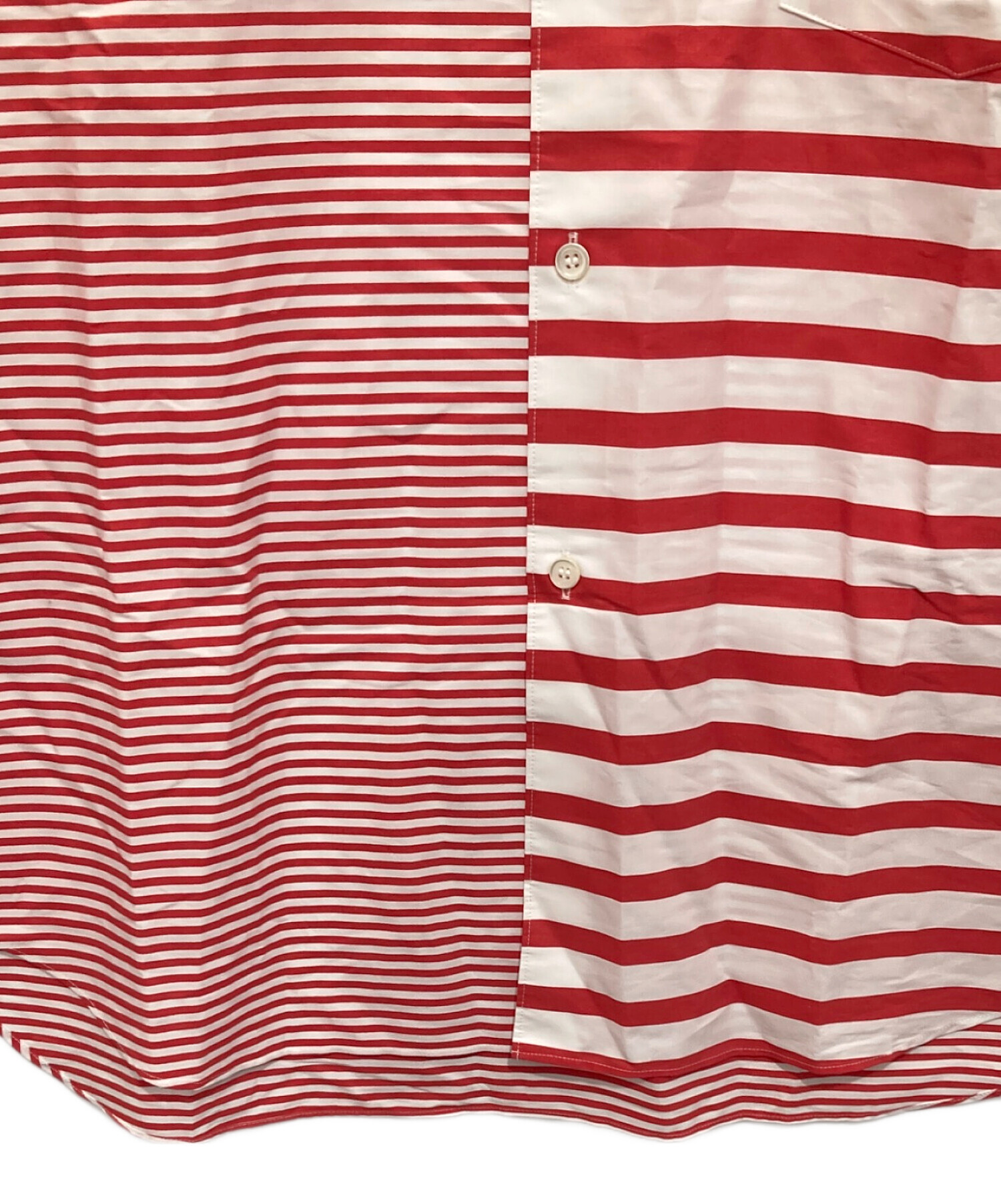 コムデギャルソンオムプリュス　ボーダーシャツ 中古・古着通販】COMME des GARCONS HOMME PLUS (コムデギャルソンオム