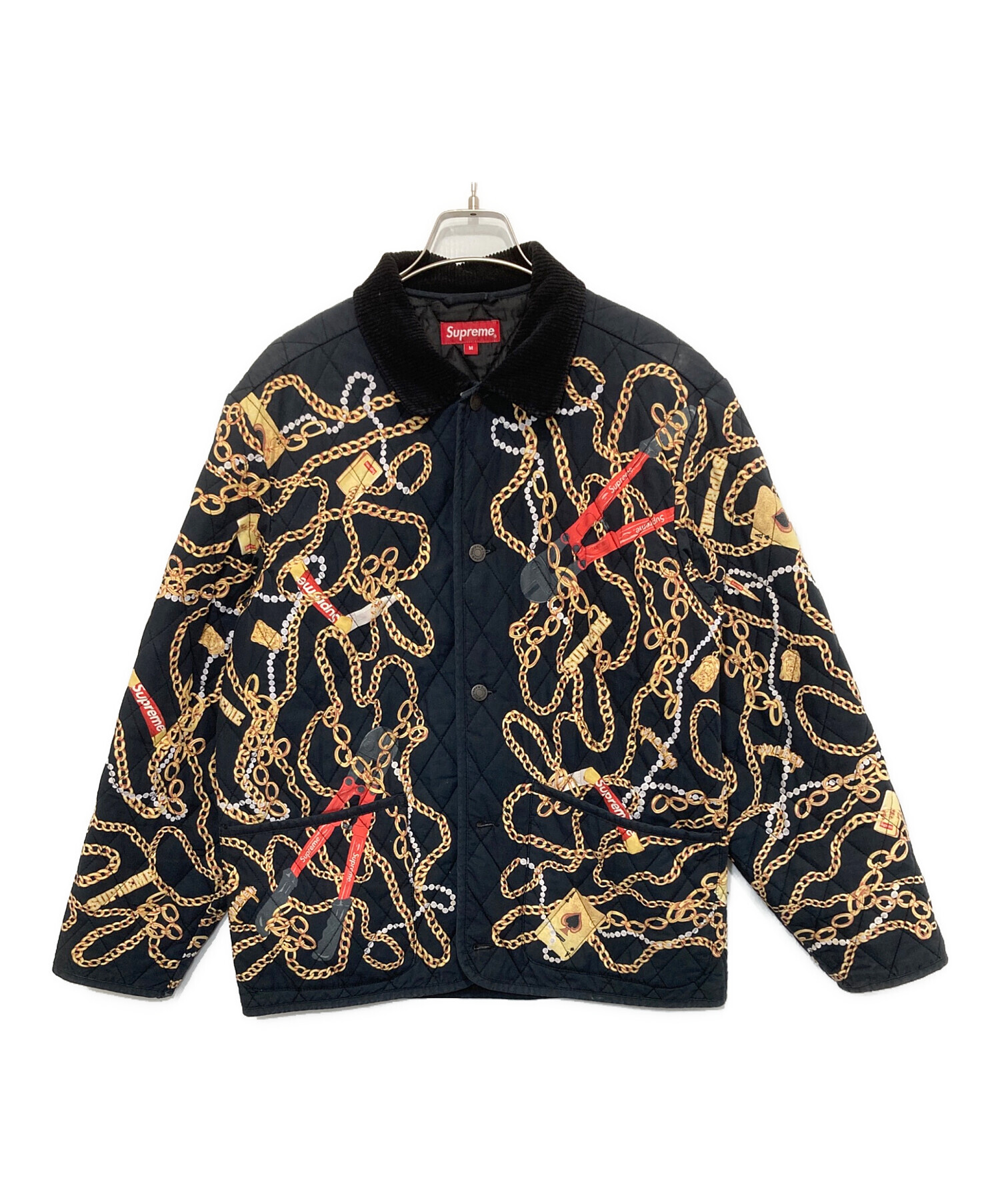 中古・古着通販】SUPREME (シュプリーム) chains quited jacket