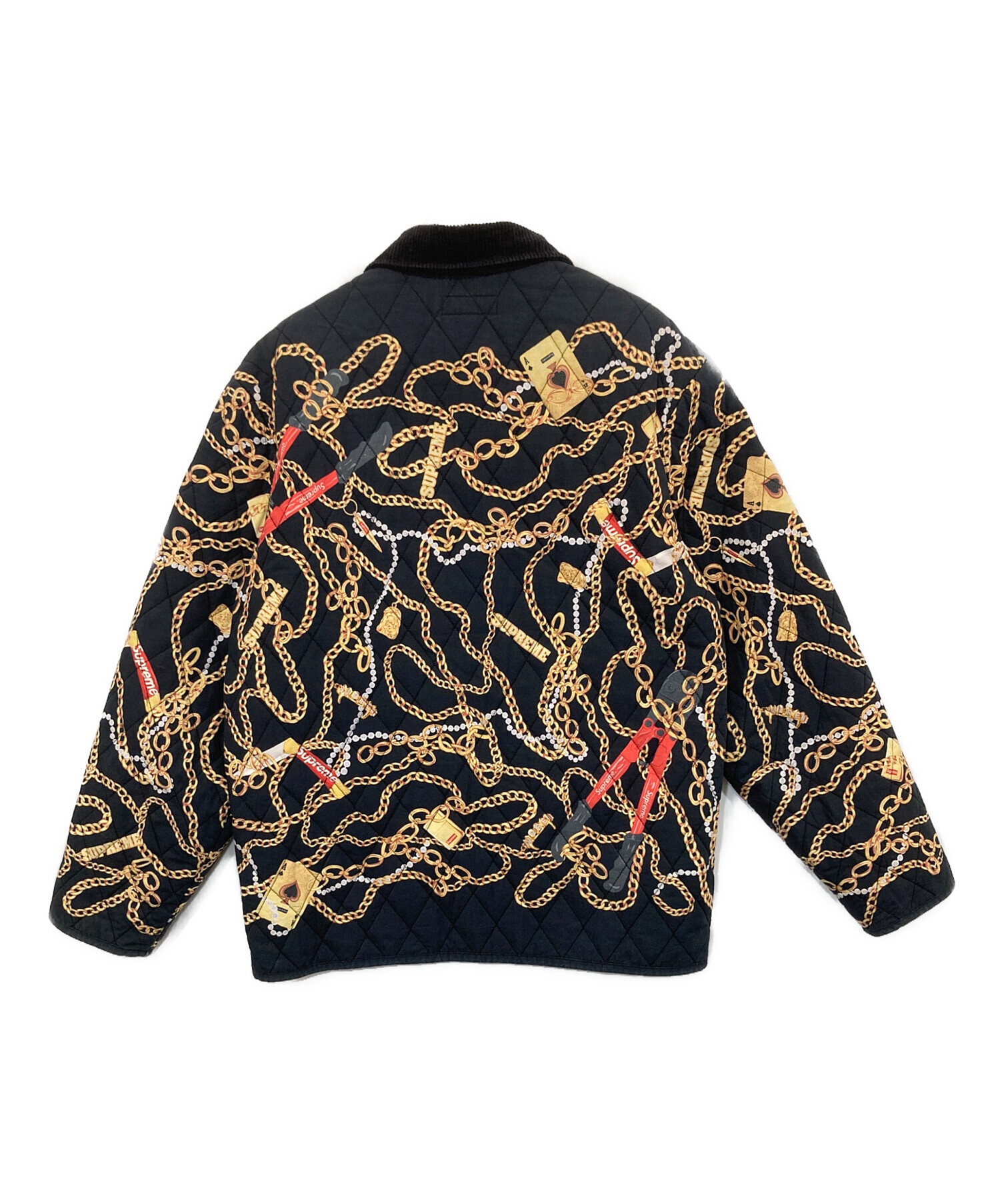 Supreme Chains Quilted Jacket キルティングSサイズ 中古・古着通販】SUPREME (シュプリーム) chains quited jacket