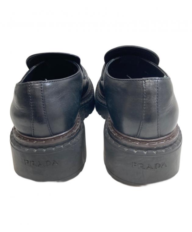 中古・古着通販】PRADA (プラダ) トライアングルロゴローファー 2DE148