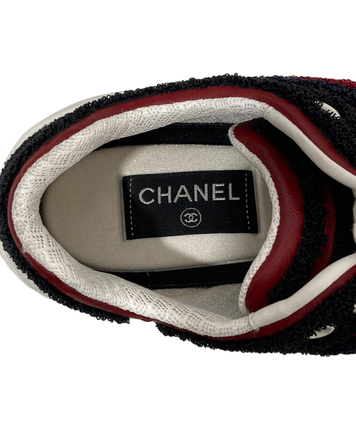 中古・古着通販】CHANEL (シャネル) パイル地ローカットスニーカー