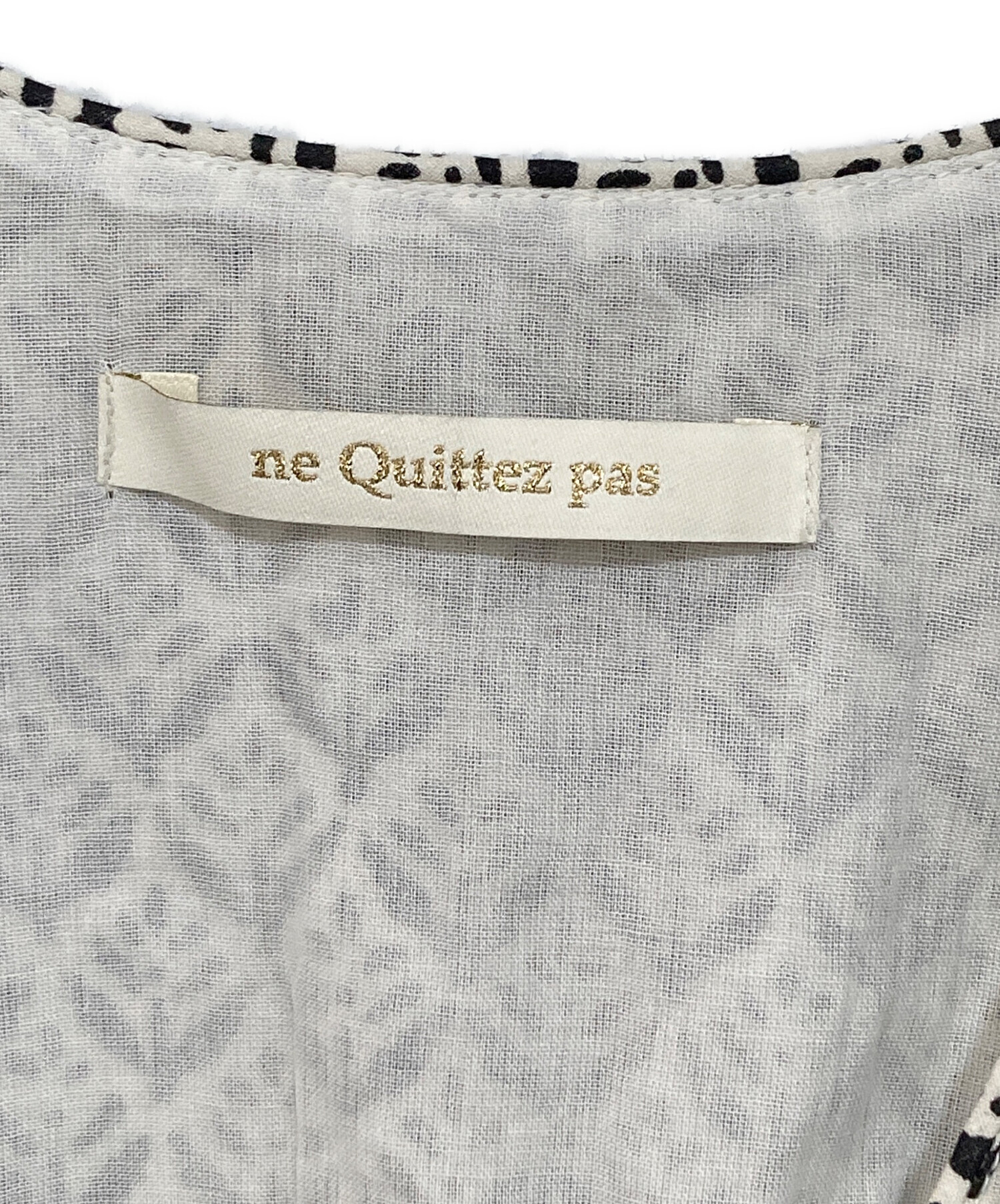 中古・古着通販】ne quittez pas (ヌキテパ) コットンボイル