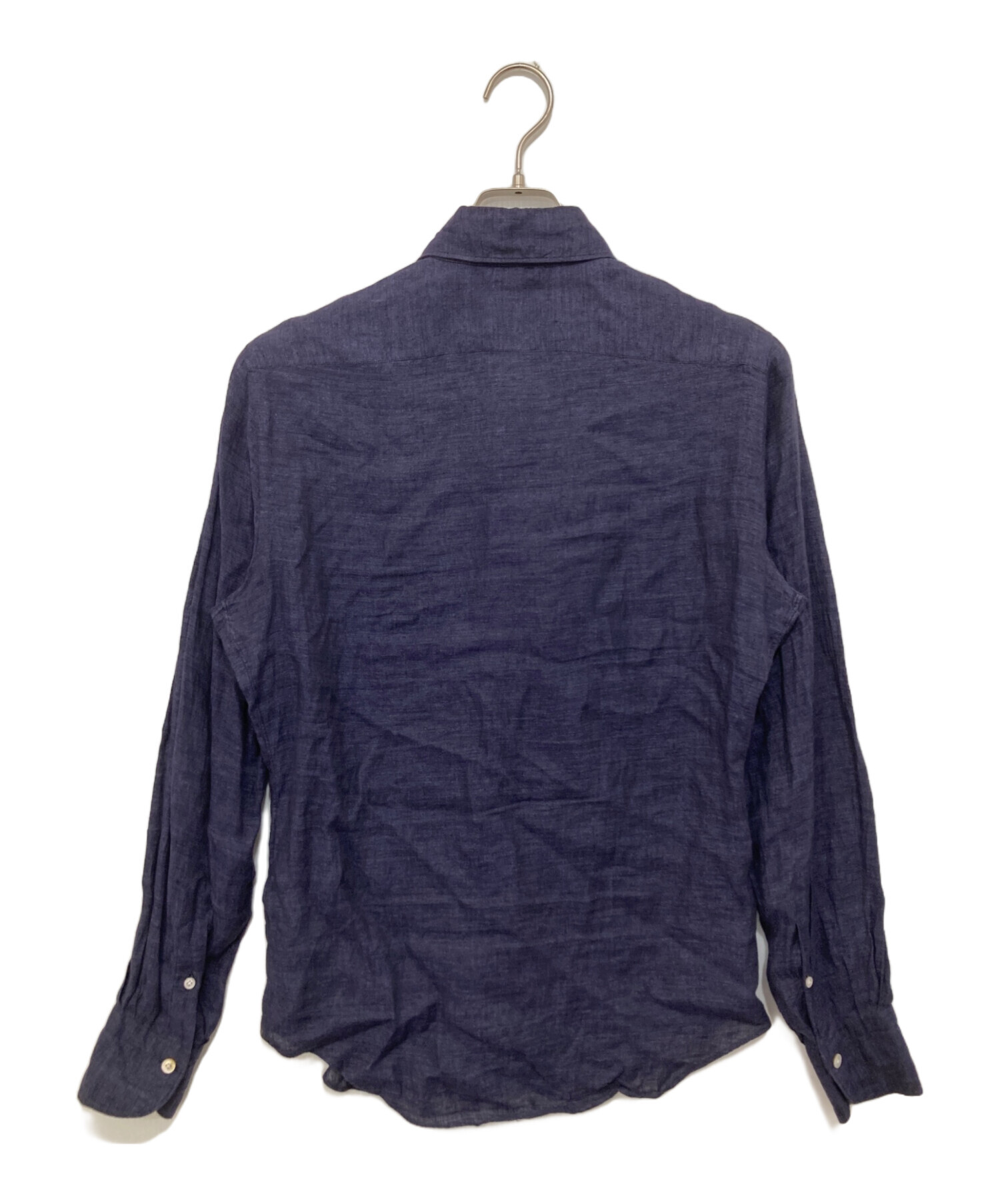 美品 Finamore M イタリア製 定価¥45,000程 中古・古着通販】finamore (フィナモレ) ワイドカラーリネンシャツ