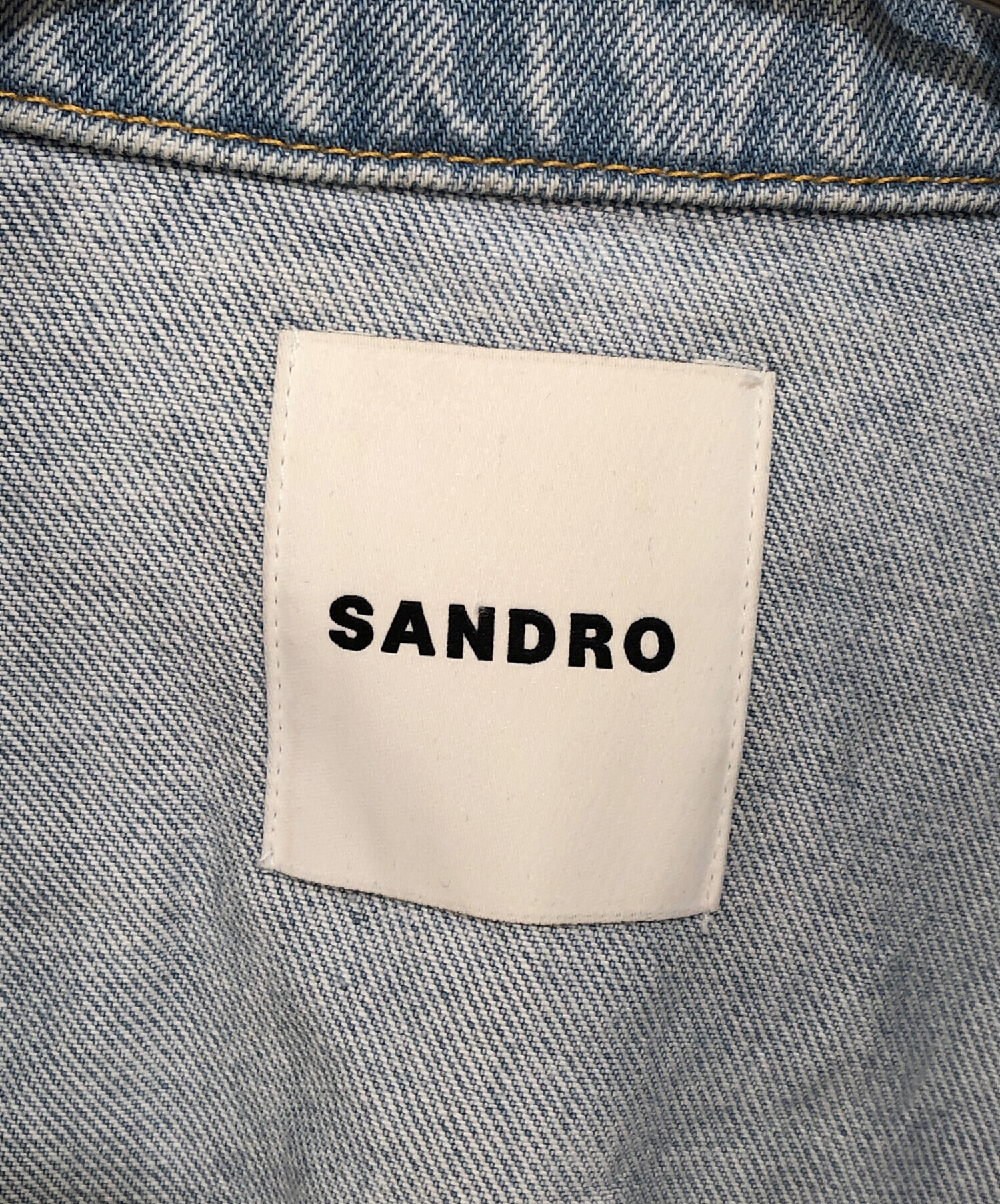 中古・古着通販】Sandro (サンドロ) クリスタルデニムジャケット