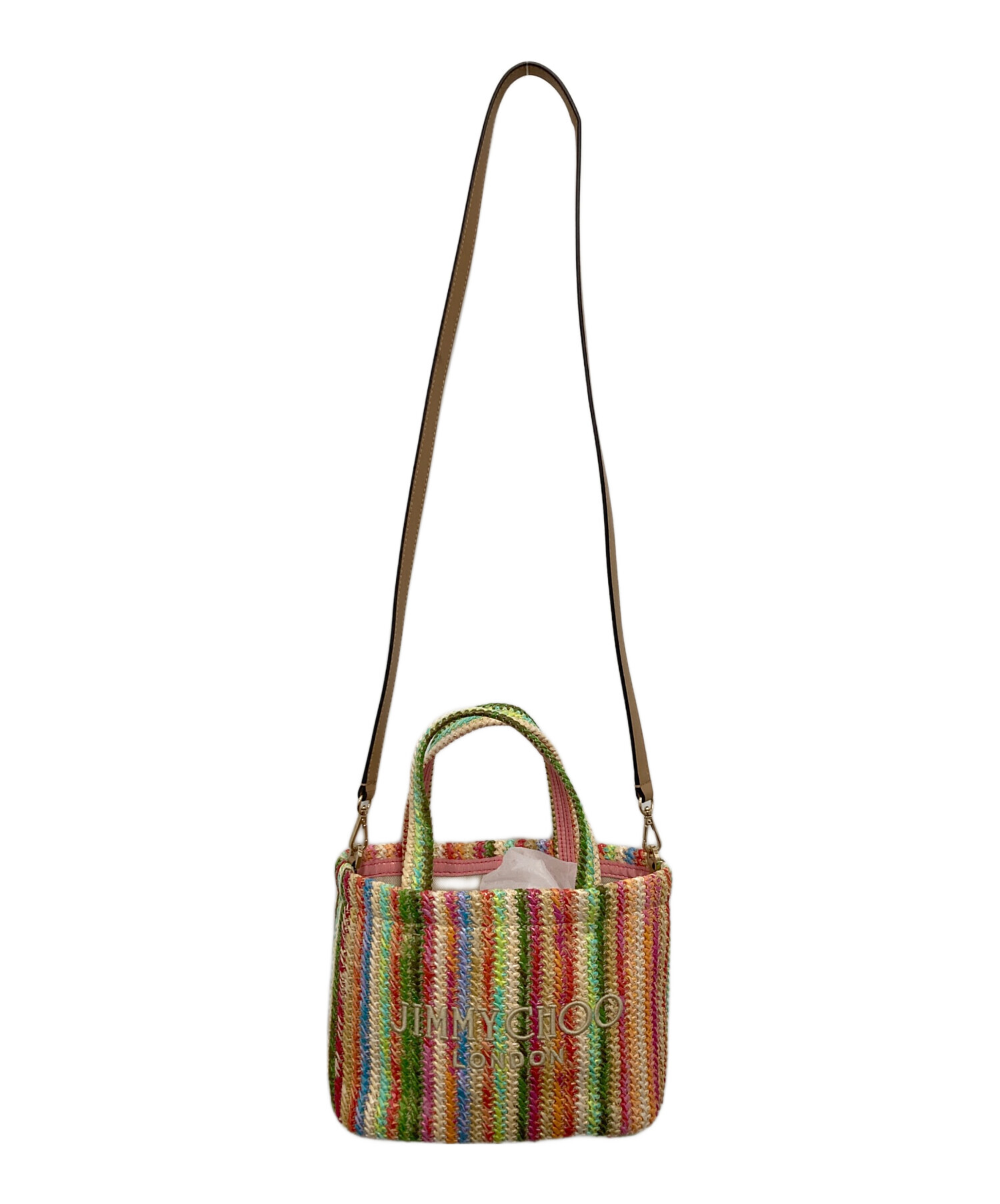 中古・古着通販】JIMMY CHOO (ジミーチュウ) BEACH TOTE マルチカラー