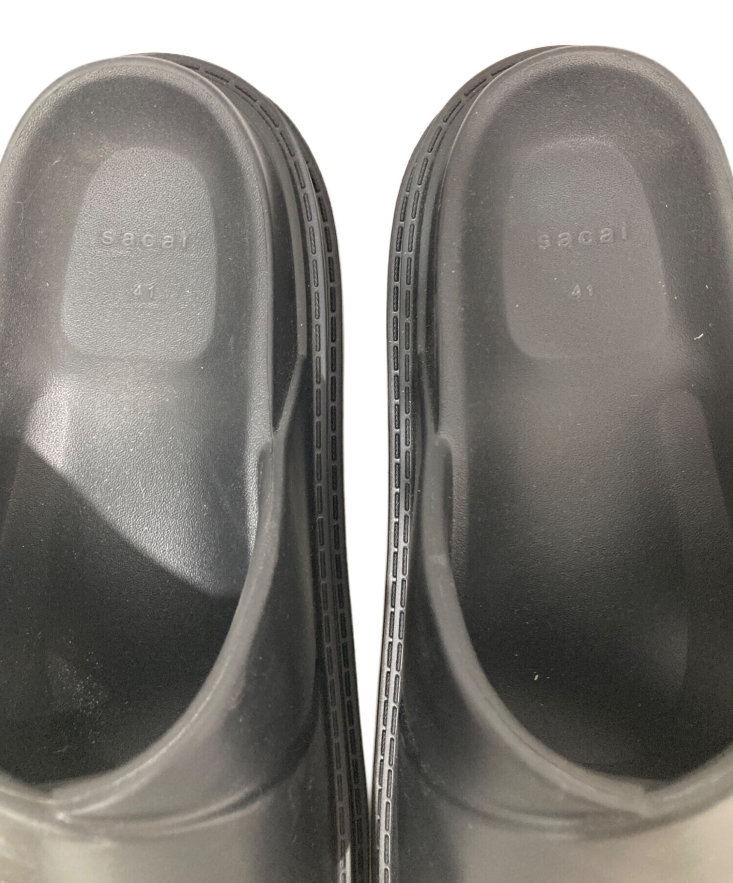 中古・古着通販】sacai (サカイ) FOAM MULTIPLE SOLE SANDALS ブラック