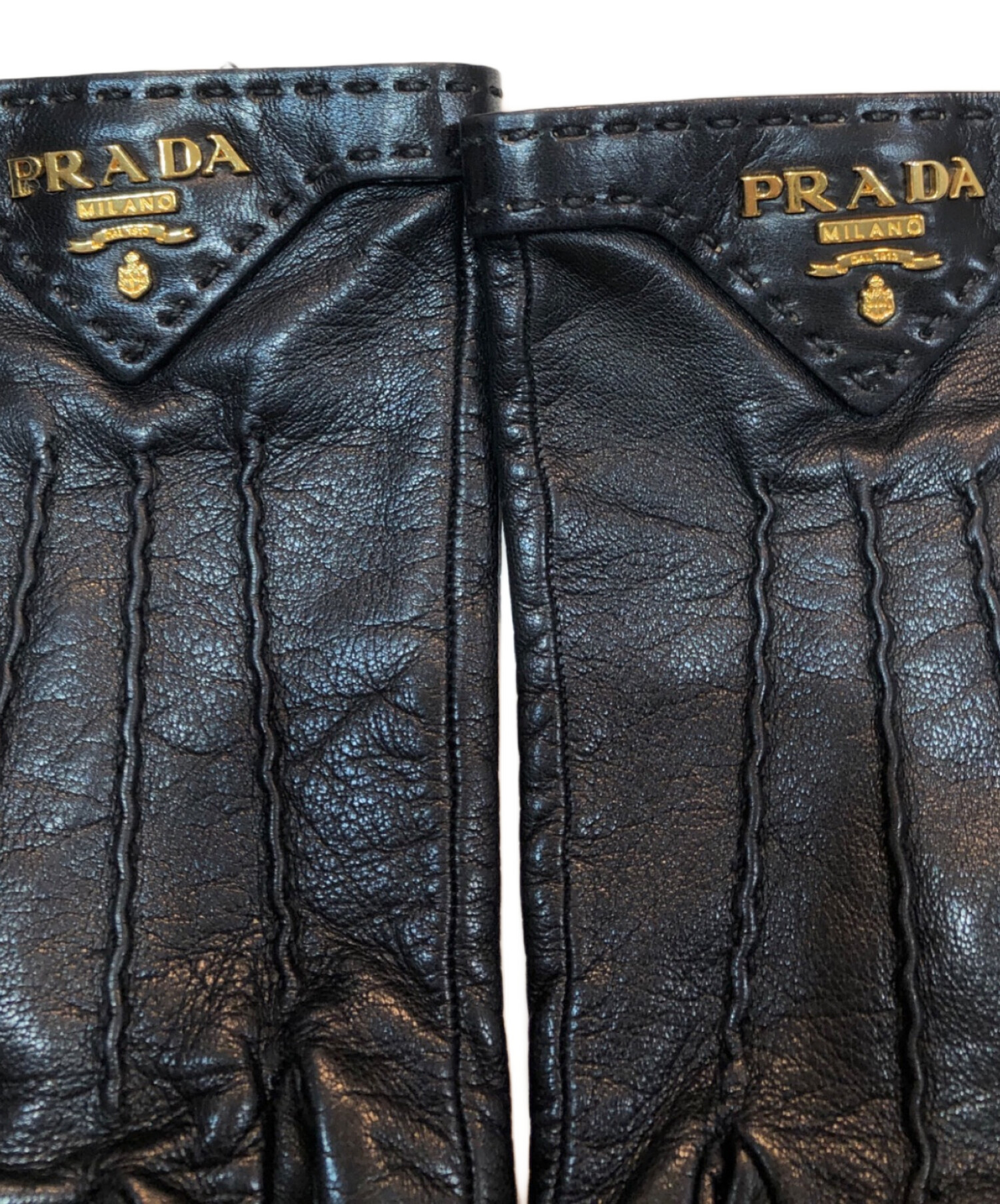 中古・古着通販】PRADA (プラダ) 1G0746 PRADA ラムスキン 手袋 レザー