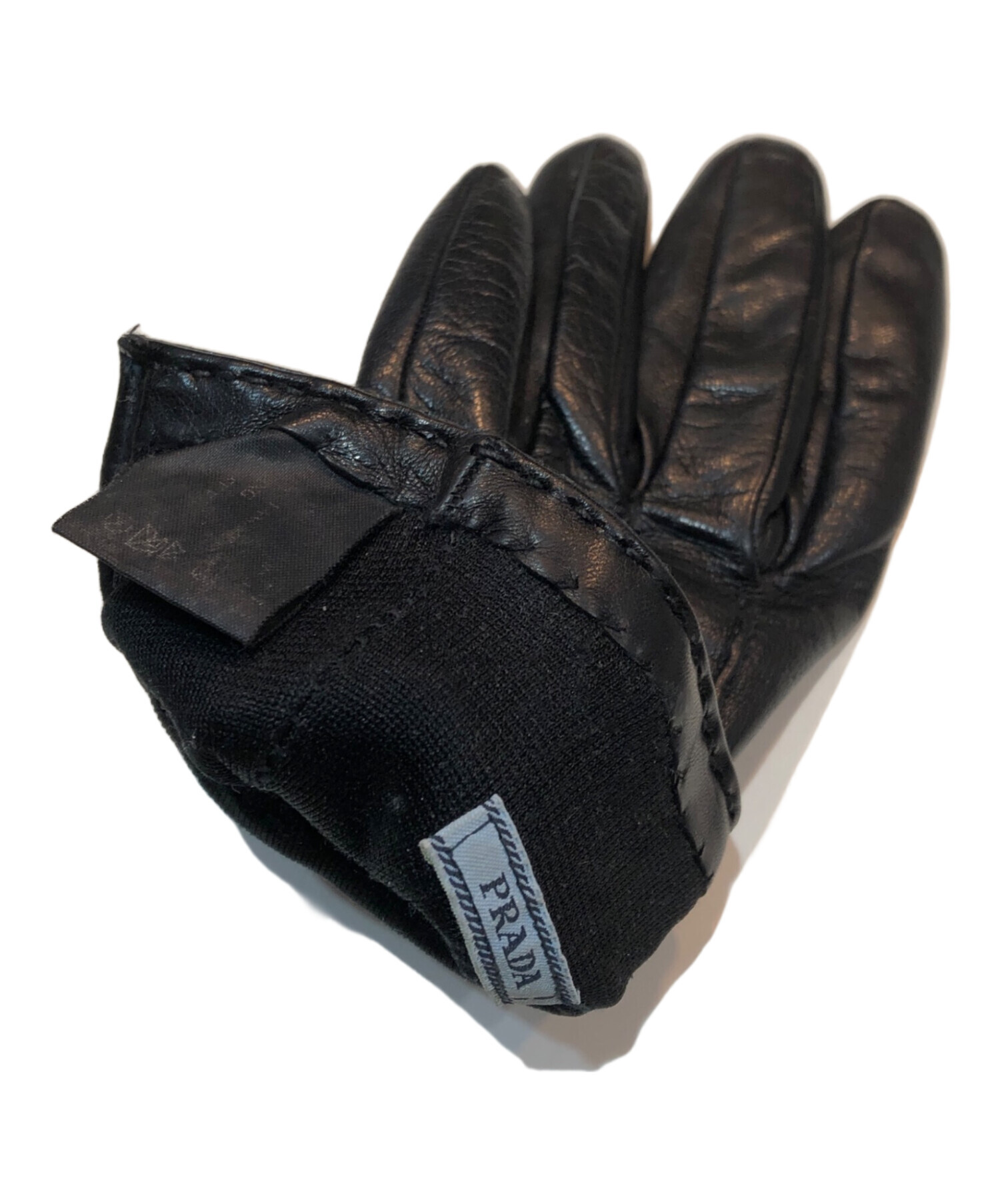 中古・古着通販】PRADA (プラダ) 1G0746 PRADA ラムスキン 手袋 レザー