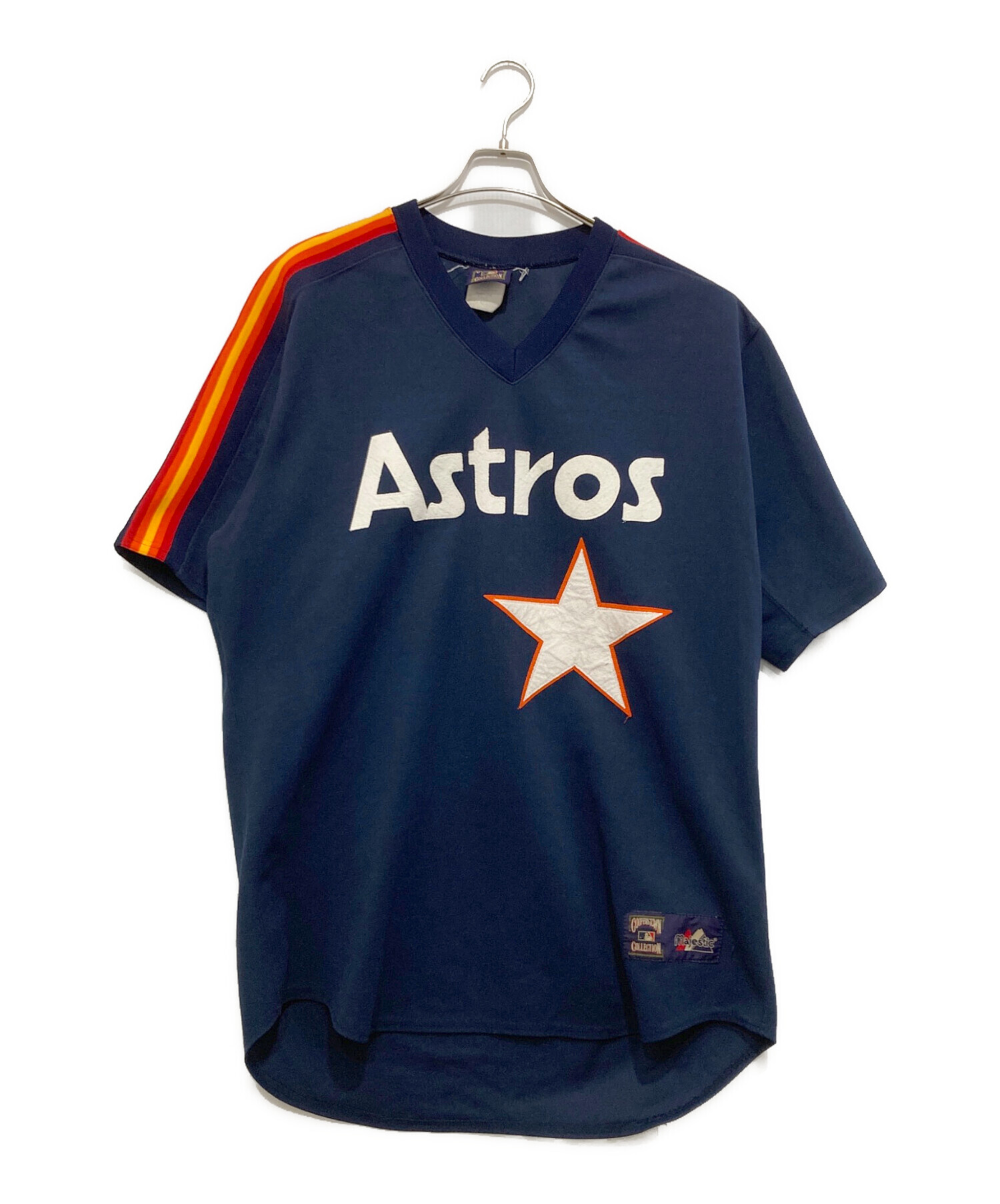 Majestic HOUSTON ASTROS オーセンティック シャツ 中古・古着通販】Majestic (マジェスティック) ゲームシャツ USA製