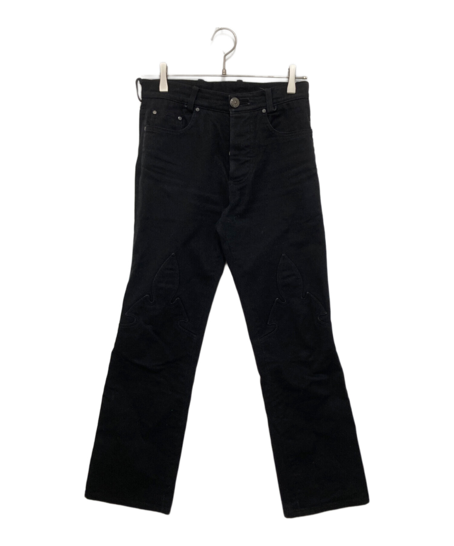 クロムハーツフレアパンツ 中古・古着通販】CHROME HEARTS (クロムハーツ) FLEURKNEE DNM PANTS