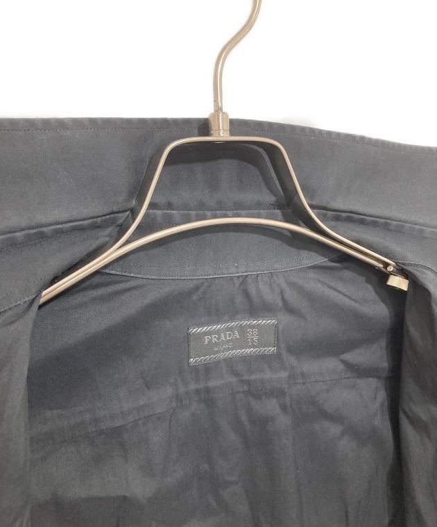 中古・古着通販】PRADA (プラダ) 長袖シャツ UCM679 ブラック サイズ 