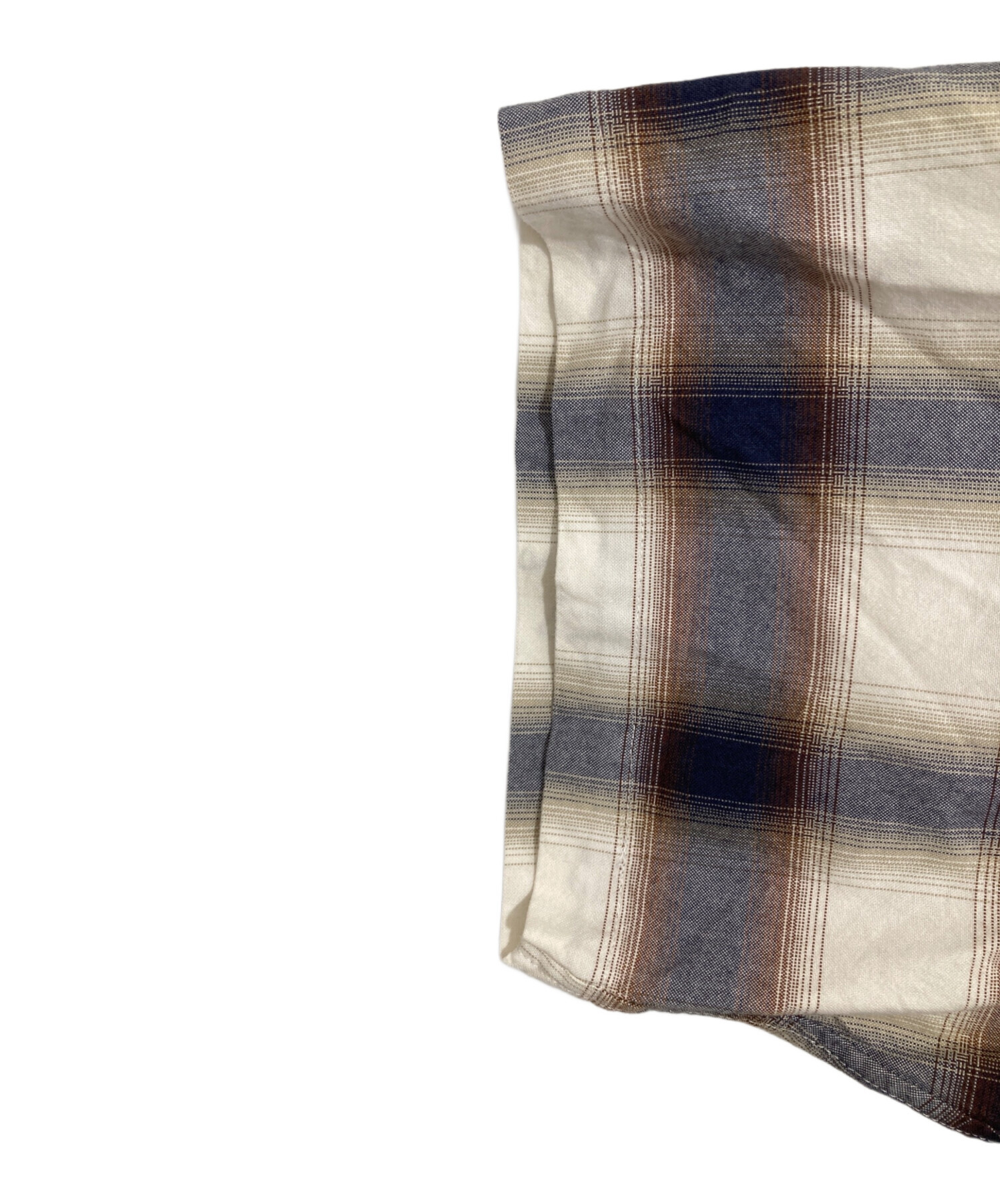 中古・古着通販】URU (ウル) OPEN COLLAR S/S SHIRTS/BLUE オープン