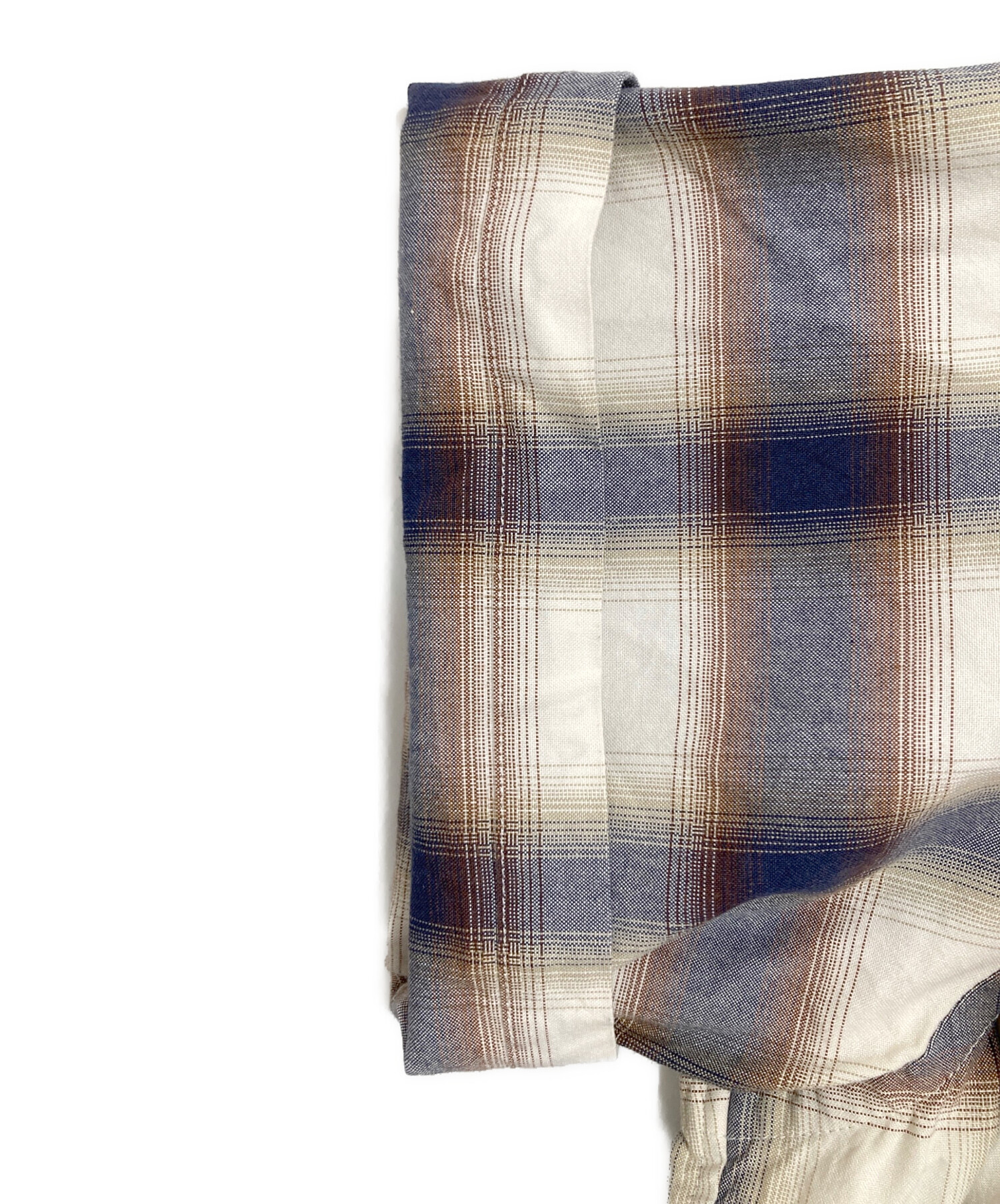 中古・古着通販】URU (ウル) OPEN COLLAR S/S SHIRTS/BLUE オープン
