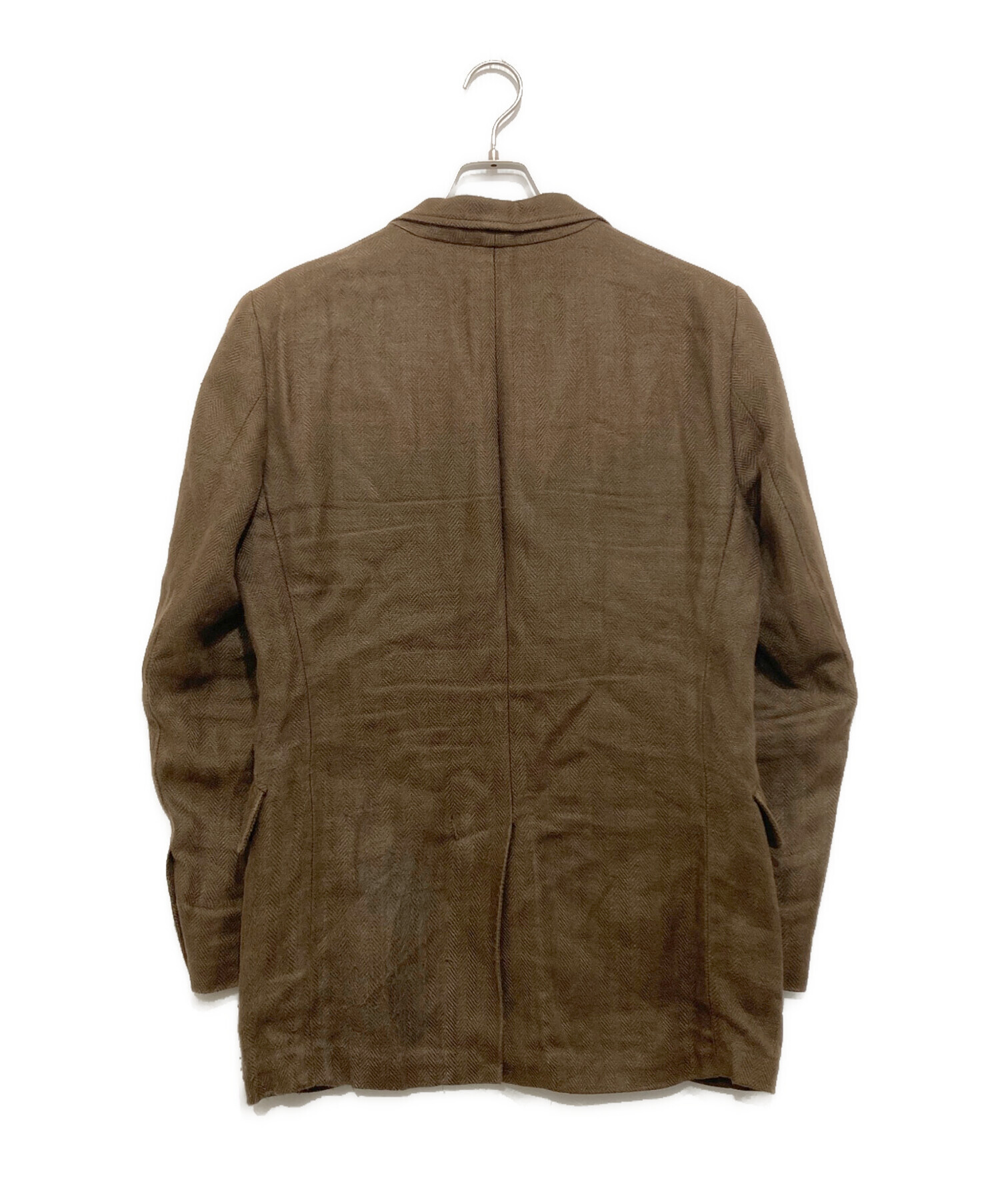 入手困難✨ラルフローレン 　テーラードジャケット　コーデュロイ　ブラウン　M 中古・古着通販】POLO RALPH LAUREN (ポロ・ラルフローレン) リネン
