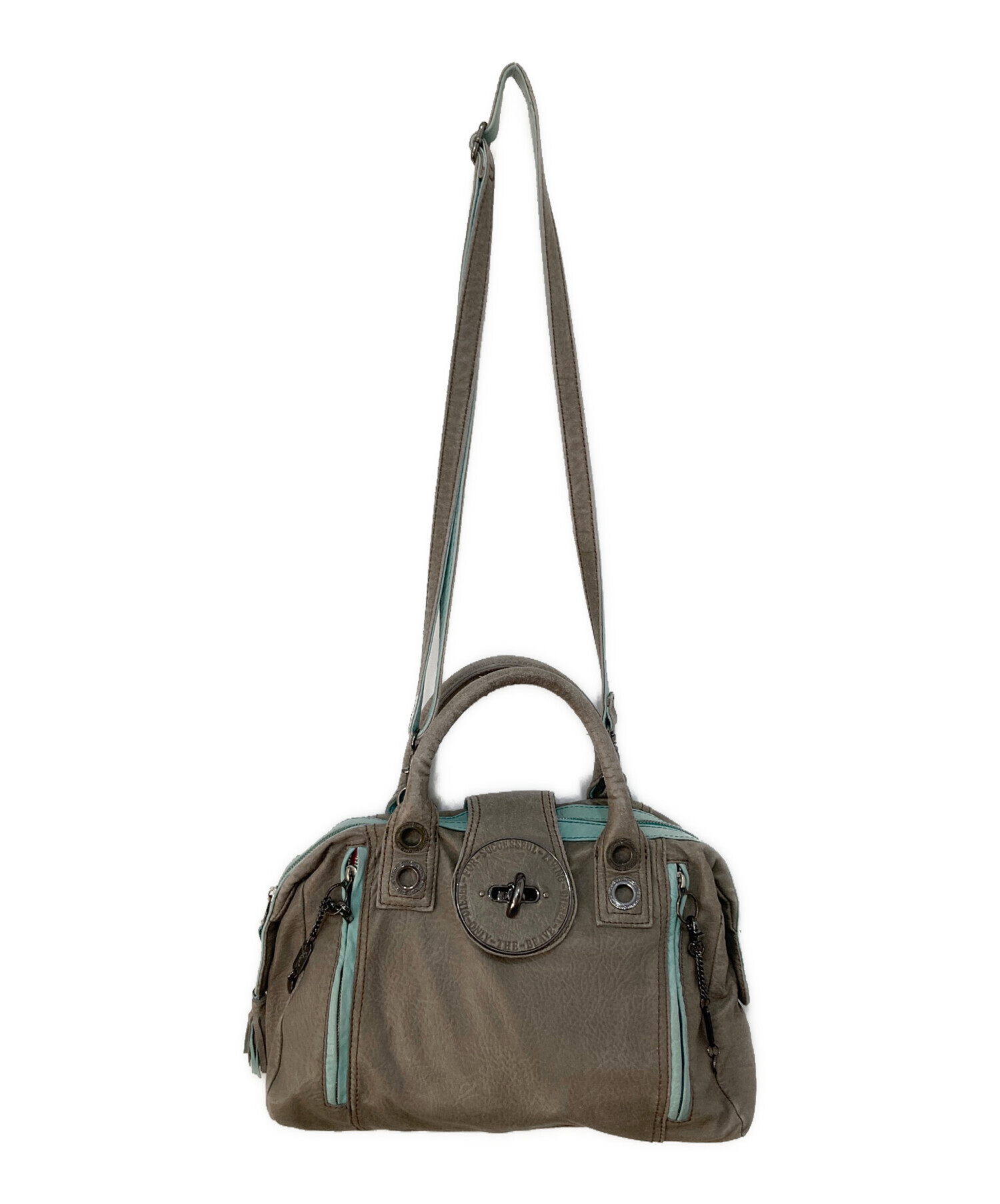 中古・古着通販】DIESEL (ディーゼル) レザーバッグ カーキ｜ブランド