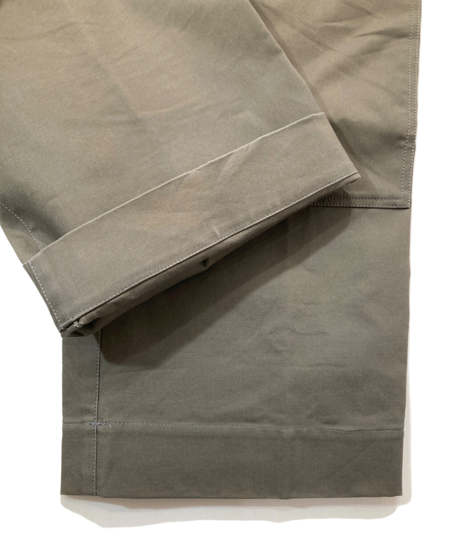 中古・古着通販】JIL SANDER (ジルサンダー) ワイドチノパンツ グレー