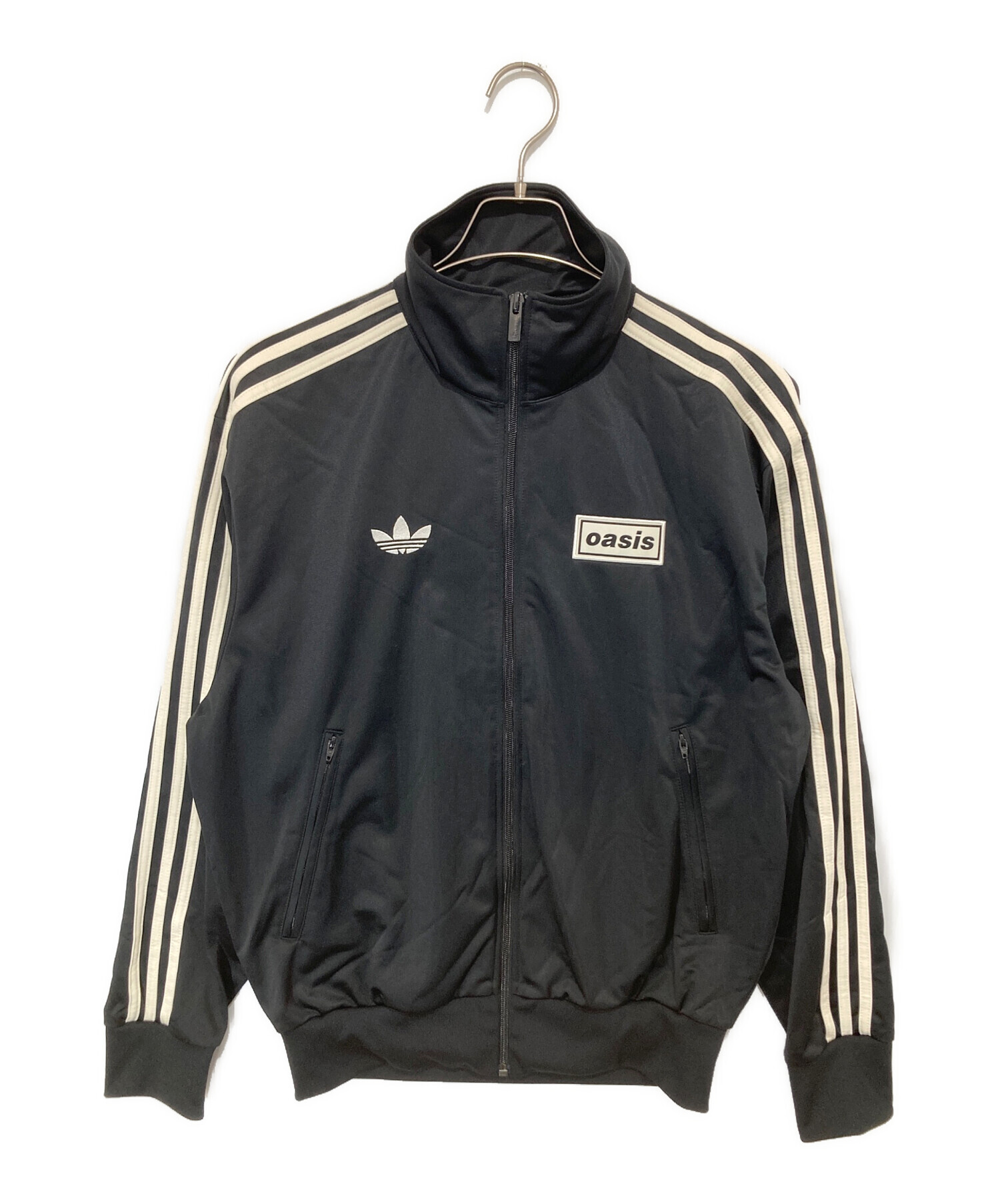 アディダス トラックジャケット 黒 80s 香港製 希少 ドロップショルダー 中古・古着通販】adidas (アディダス) oasisトラックジャケット KT3456