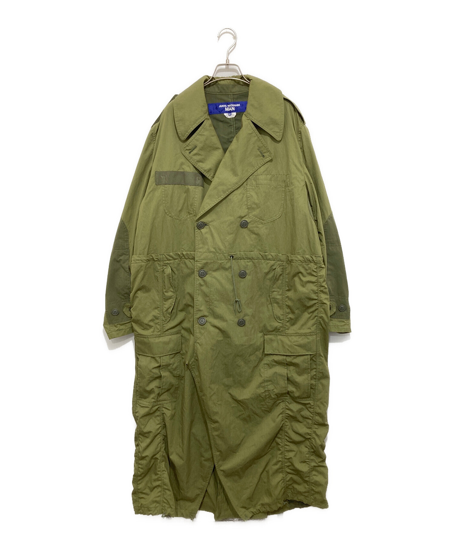 ジュンヤワタナベコムデギャルソンマン ロングモッズコート 中メッシュ アウトドア 中古・古着通販】JUNYA WATANABE MAN (ジュンヤワタナベマン) 綿