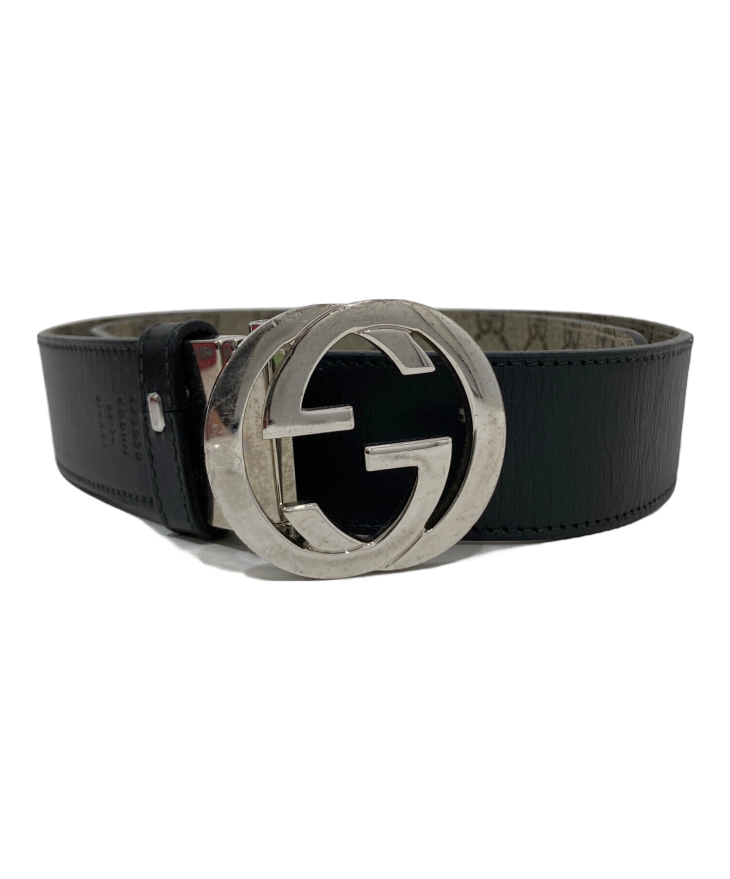 中古・古着通販】GUCCI (グッチ) GGマーモント ベルト 473030 ベージュ