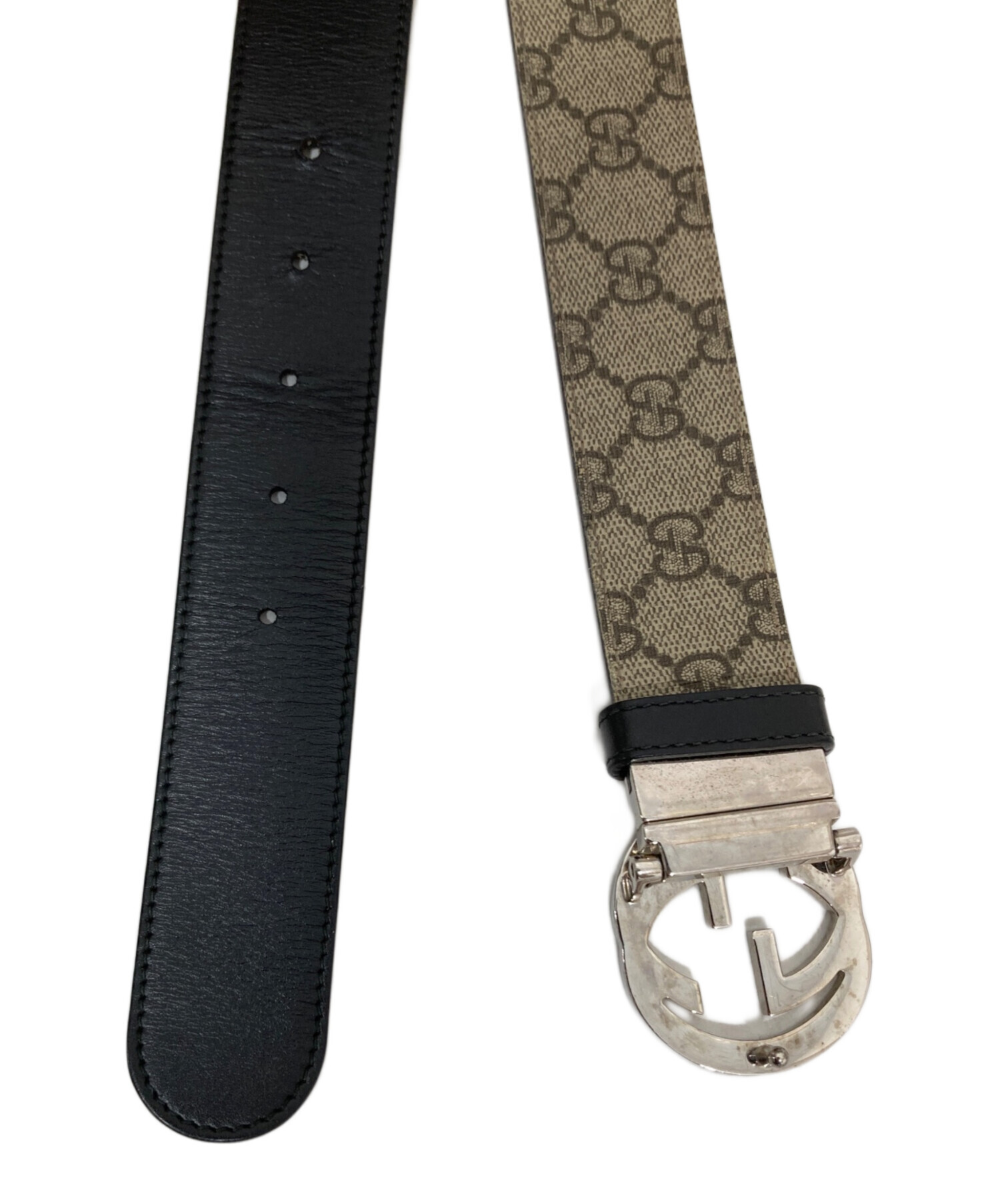 中古・古着通販】GUCCI (グッチ) GGマーモント ベルト 473030 ベージュ