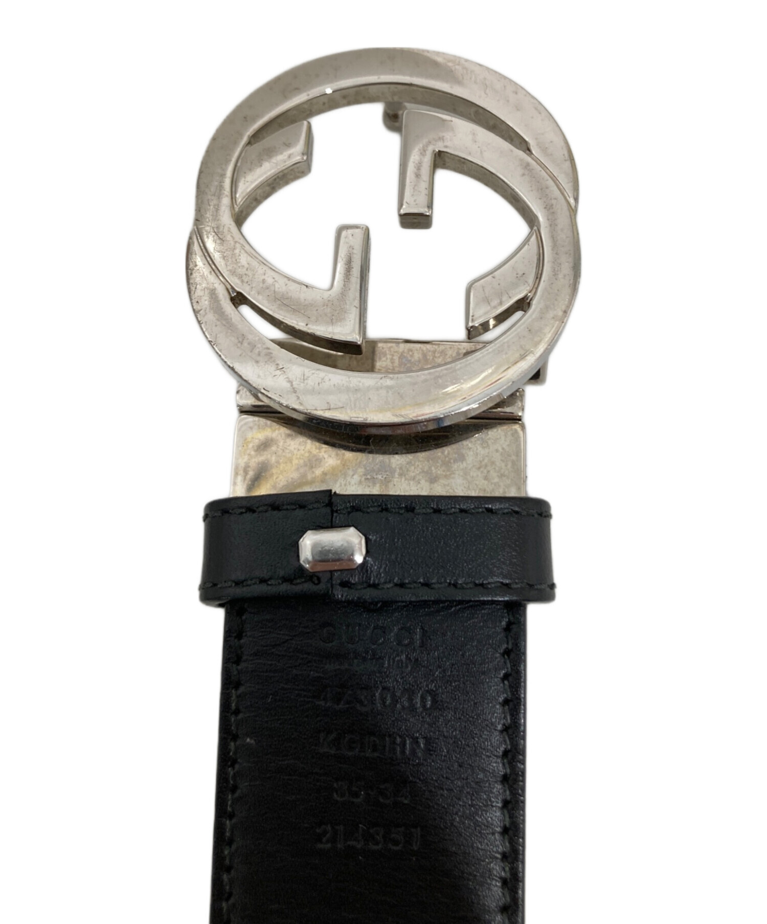 中古・古着通販】GUCCI (グッチ) GGマーモント ベルト 473030 ベージュ