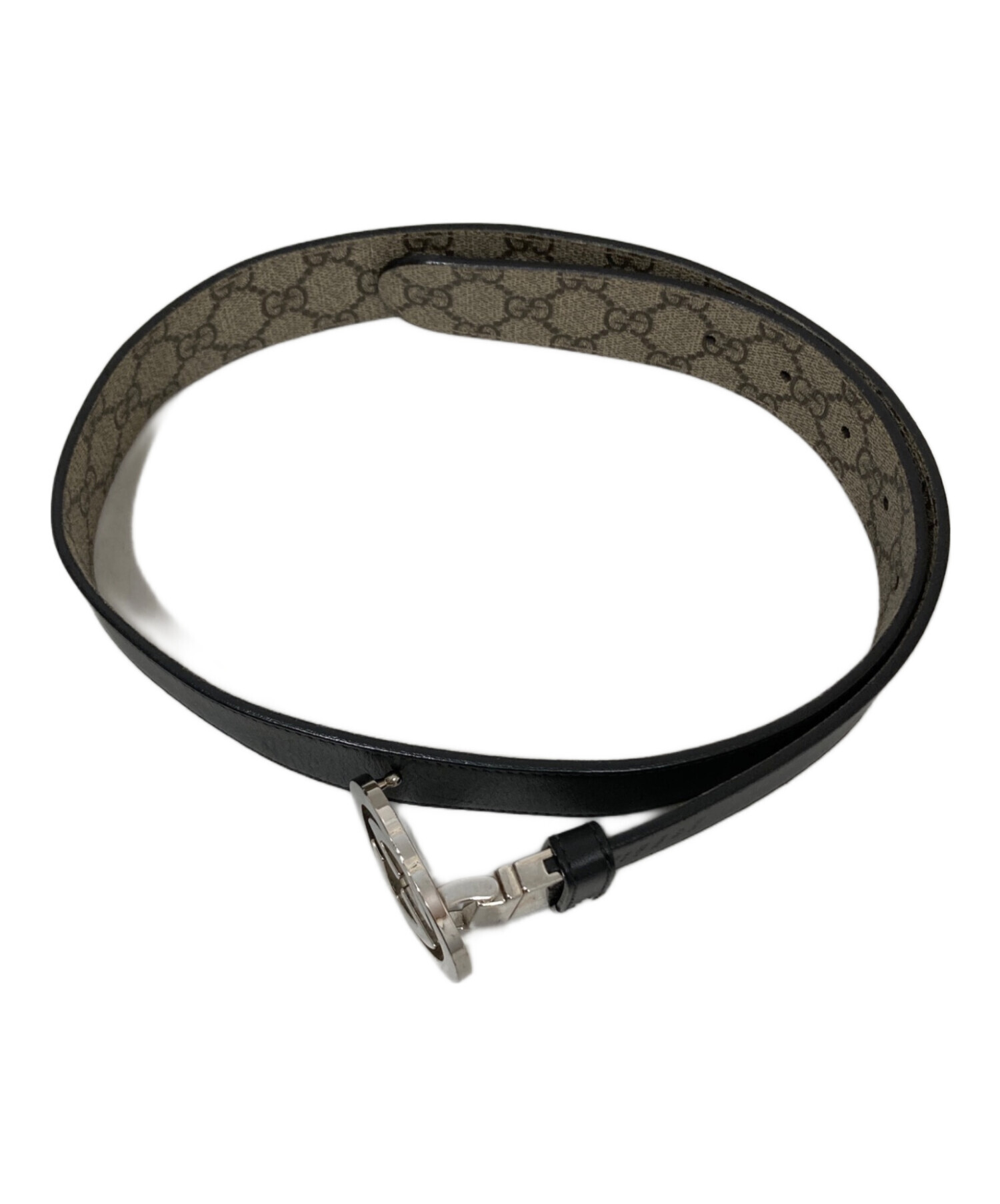 中古・古着通販】GUCCI (グッチ) GGマーモント ベルト 473030 ベージュ