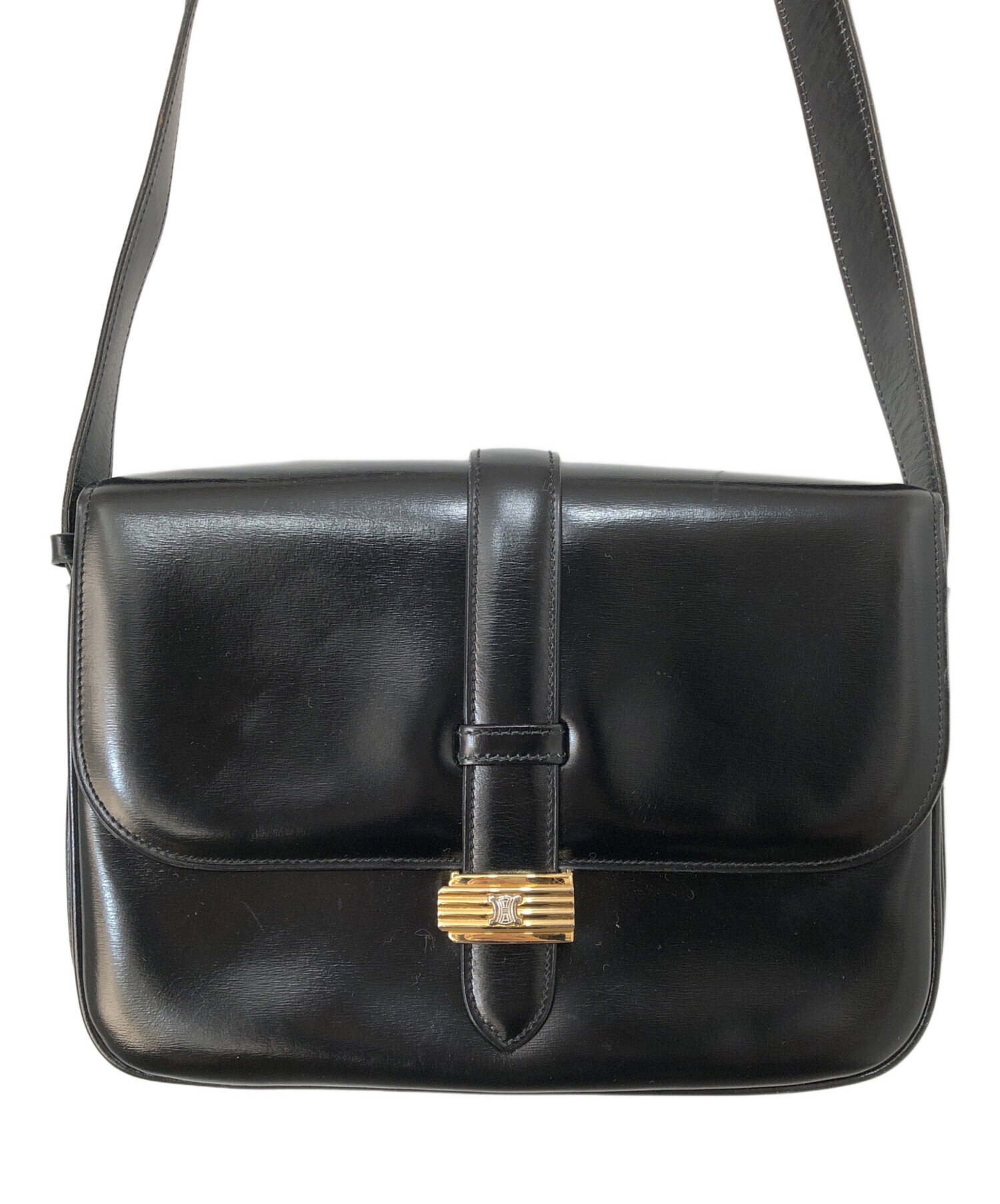 中古・古着通販】CELINE (セリーヌ) ショルダーバッグ ブラック