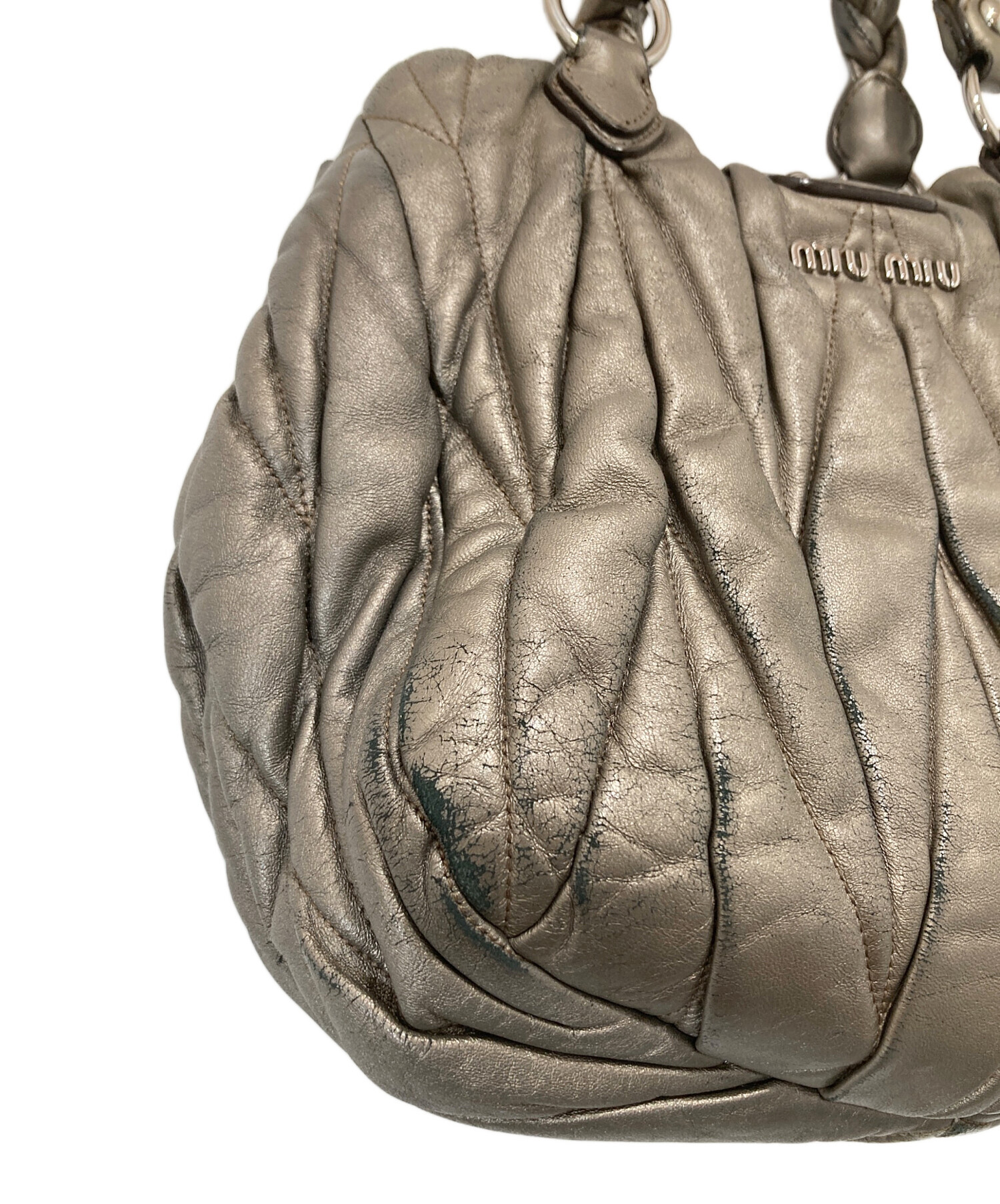 中古・古着通販】MIU MIU (ミュウミュウ) ハンドバッグ マテラッセ 