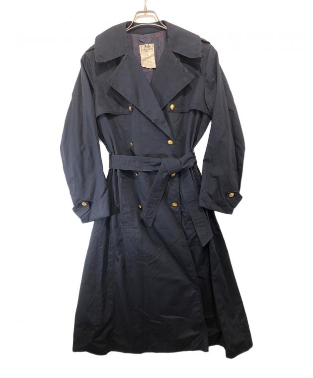 中古・古着通販】CELINE (セリーヌ) 金釦トレンチコート ネイビー