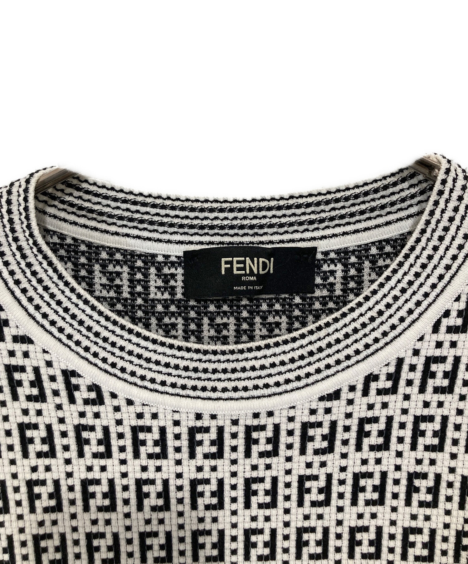 FENDI 21AW ロゴニット　サイズ48 中古・古着通販】FENDI (フェンディ) 21AW ズッカ柄 モノグラム