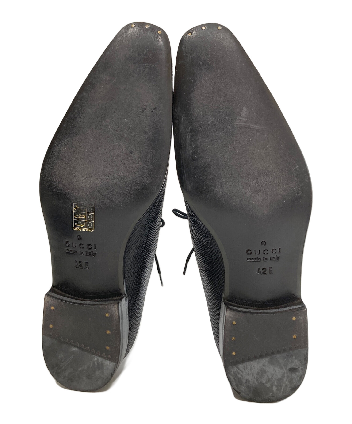 中古・古着通販】GUCCI (グッチ) ロングノーズドレスシューズ レザー