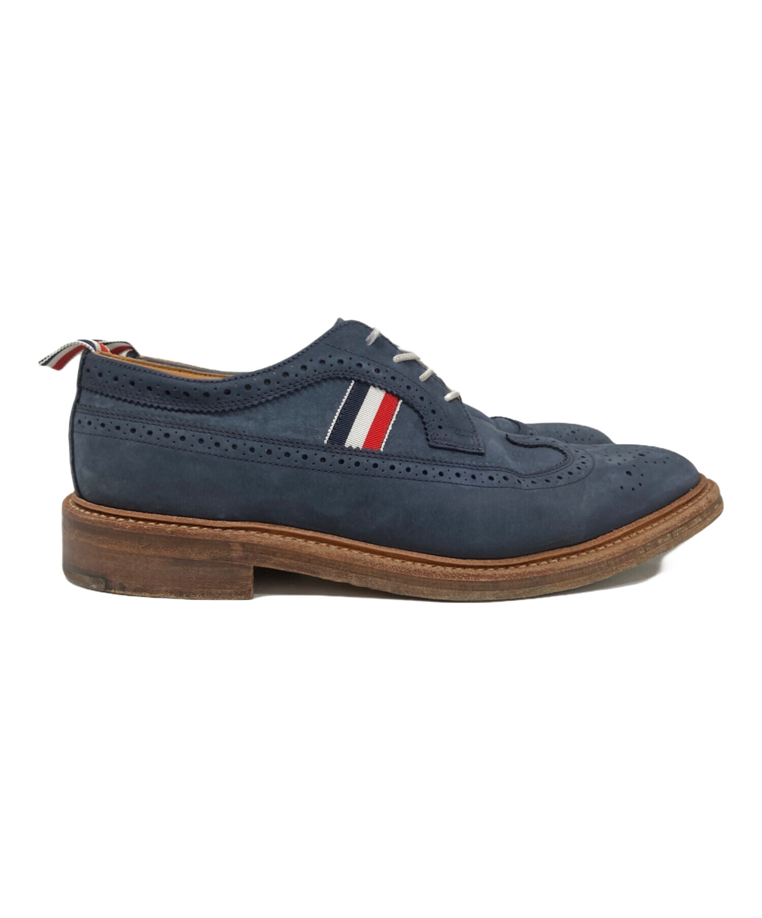 最終値下げThom browne ウィングチップ 水色 中古・古着通販】Thom Browne (トムブラウン) ウィングチップ