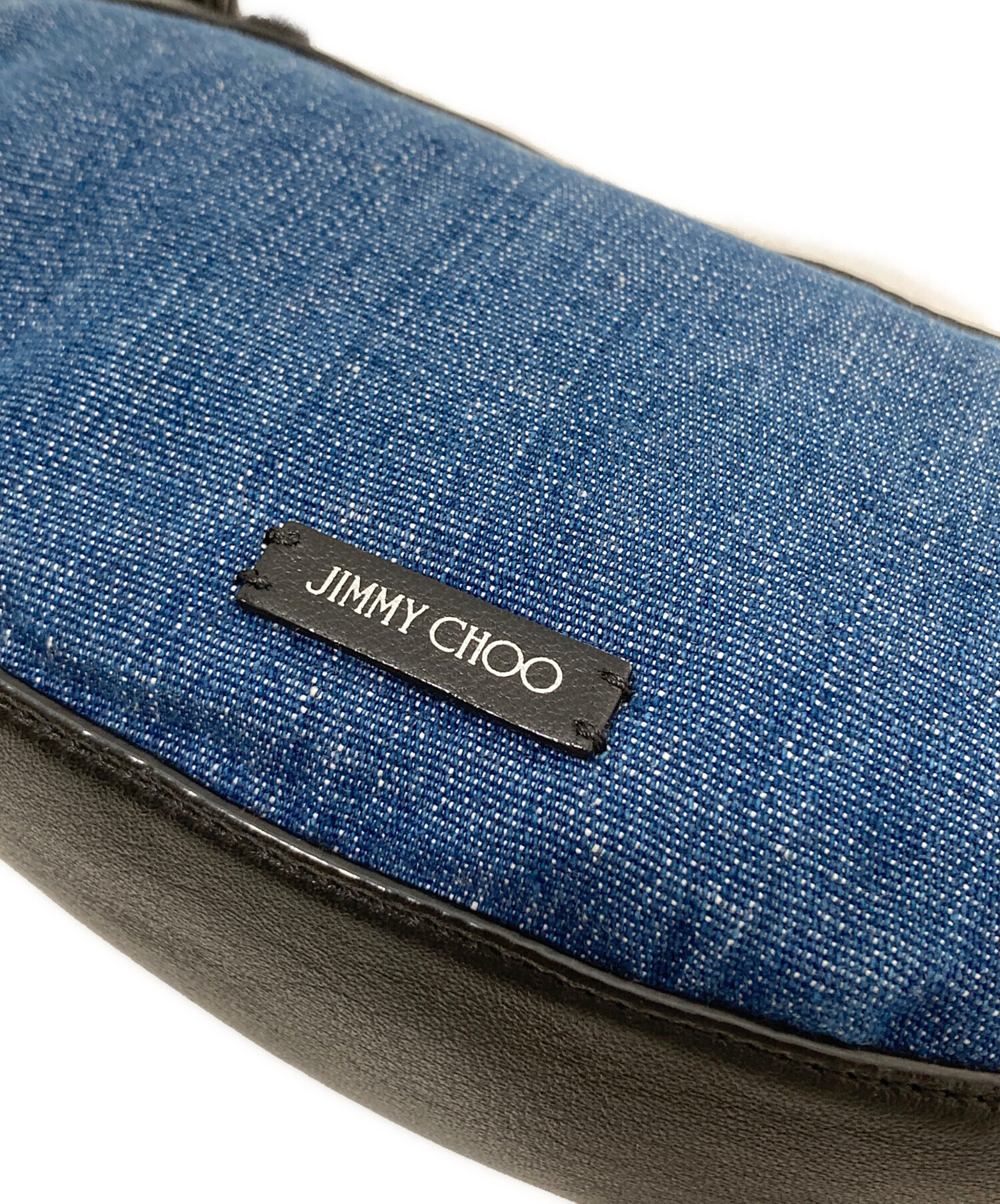 JIMMY CHOO デニム ショルダーバッグ 中古・古着通販】JIMMY CHOO (ジミーチュウ) スタースタッズデニム