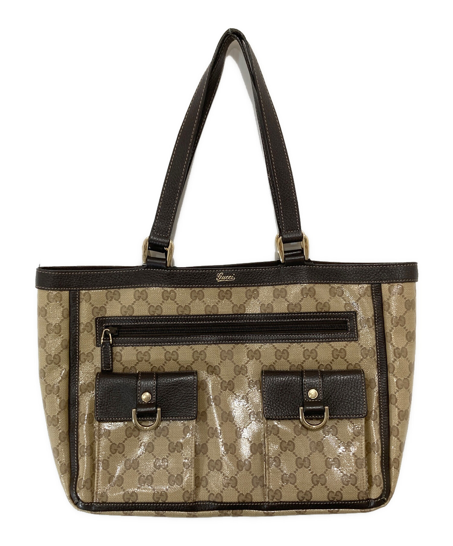 中古・古着通販】GUCCI (グッチ) アビーライン GGクリスタルトート