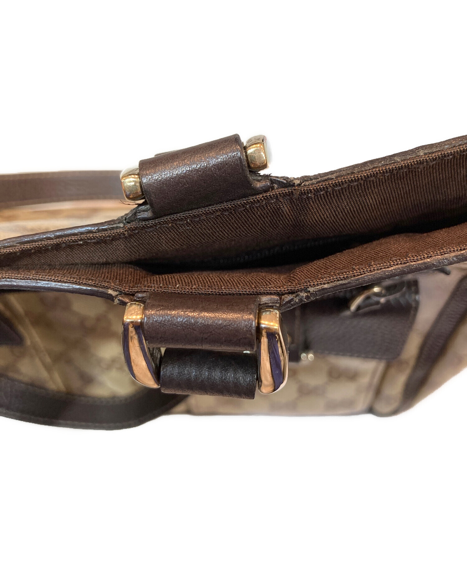 中古・古着通販】GUCCI (グッチ) アビーライン GGクリスタルトート