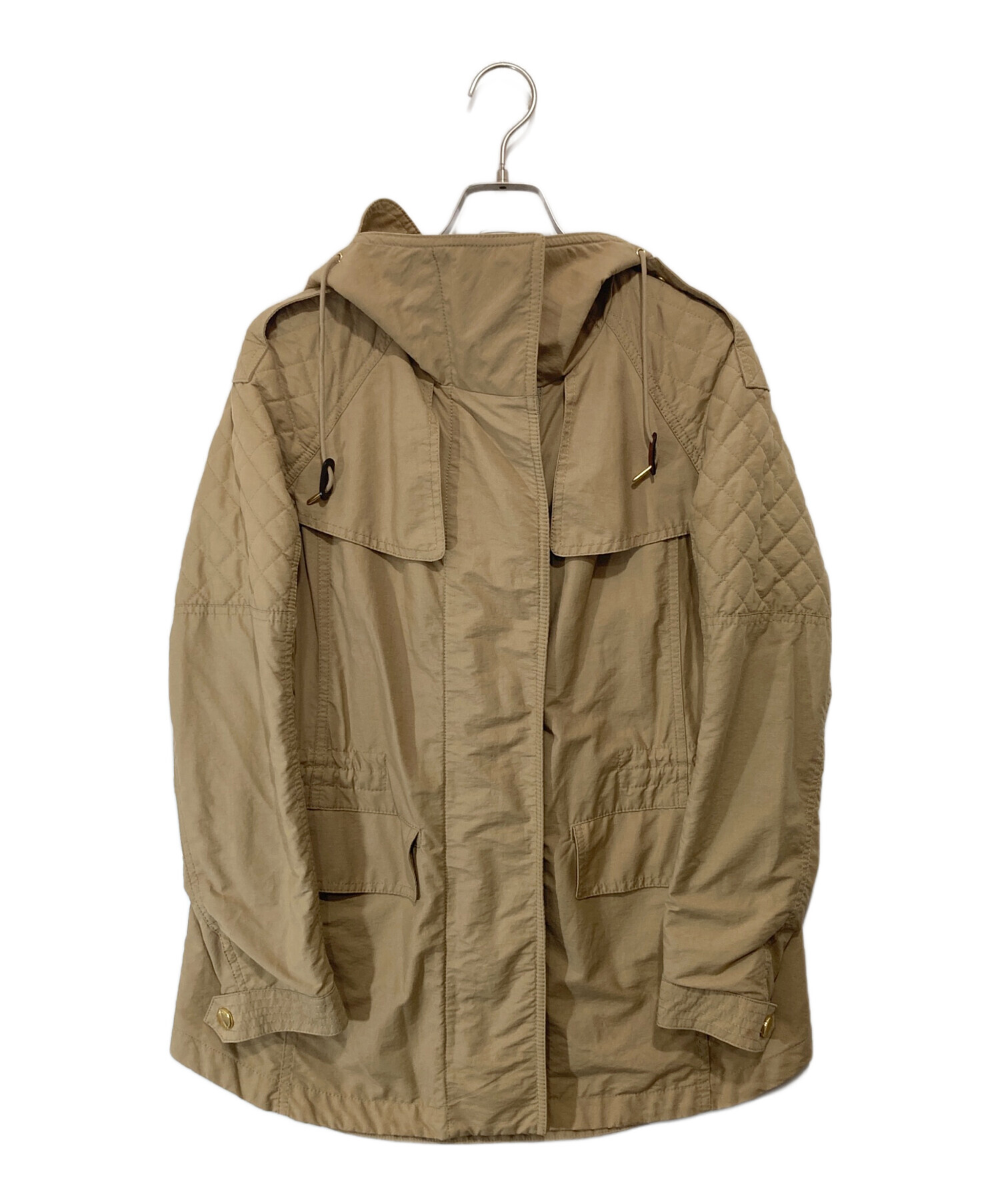 BURBERRY BRIT バーバリーブリット コート M ベージュ 中古・古着通販】BURBERRY BRIT (バーバリーブリット) フーデッド