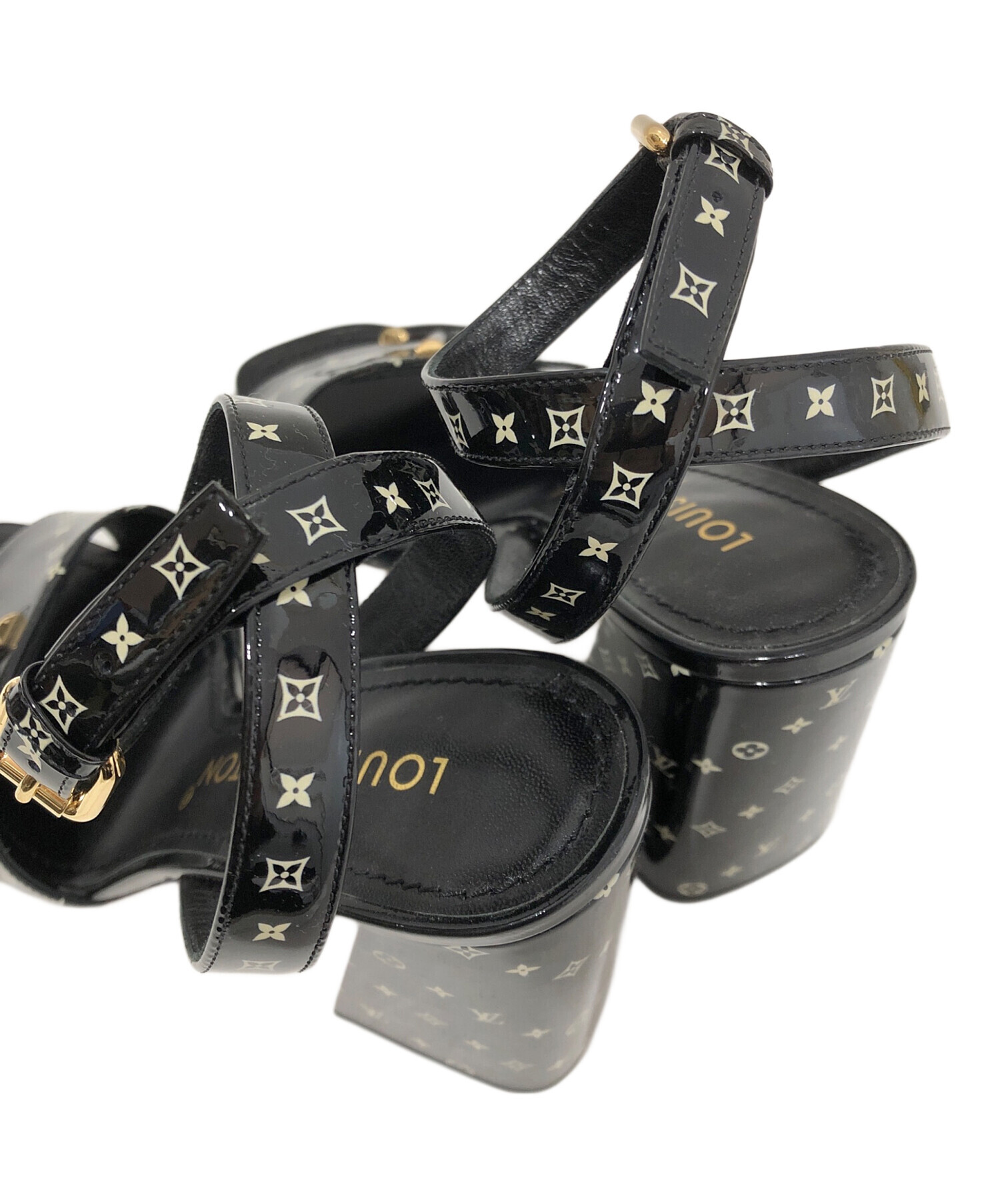 中古・古着通販】LOUIS VUITTON (ルイ ヴィトン) パテント LVロゴ