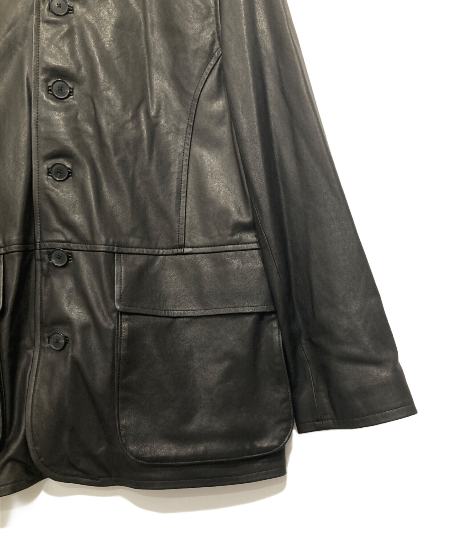 中古・古着通販】AURALEE (オーラリー) TEXTURED LAMB LEATHER BLOUSON