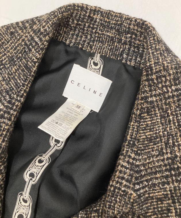 中古・古着通販】CELINE (セリーヌ) ツイードセットアップ ブラウン