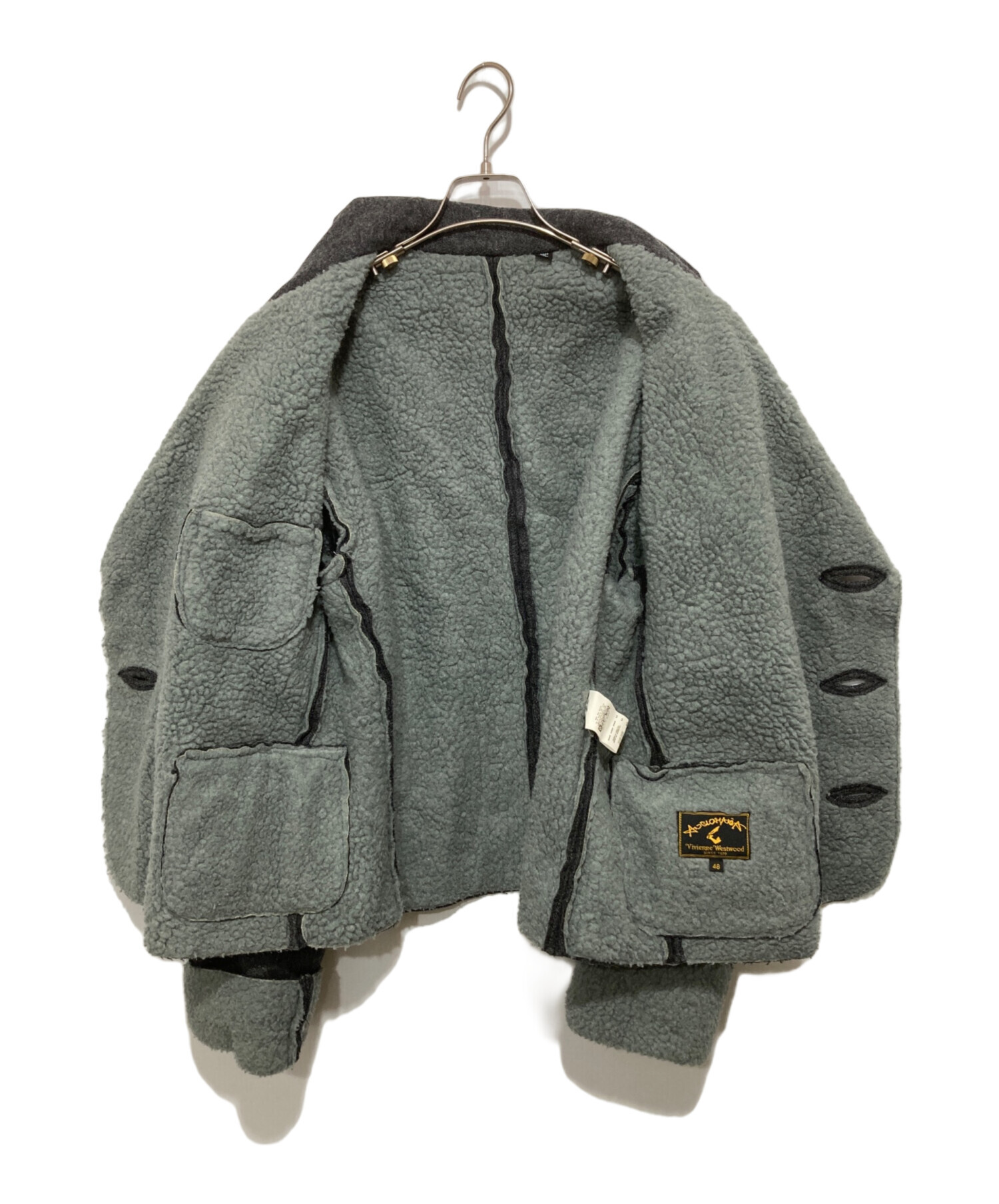 【希少】ヴィヴィアンウエストウッドマン ダブル オーブボタン ジャケット グレー 中古・古着通販】VIVIENNE WESTWOOD ANGLOMANIA Wool Boa Chino Short