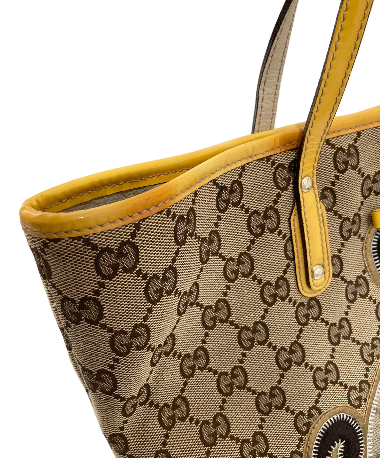 【美品】GUCCI グッチ　ジャッキー　黄色　イエロー　キャンバス　GG総柄 中古・古着通販】GUCCI (グッチ) グッチョリ オリバー GGキャンバス