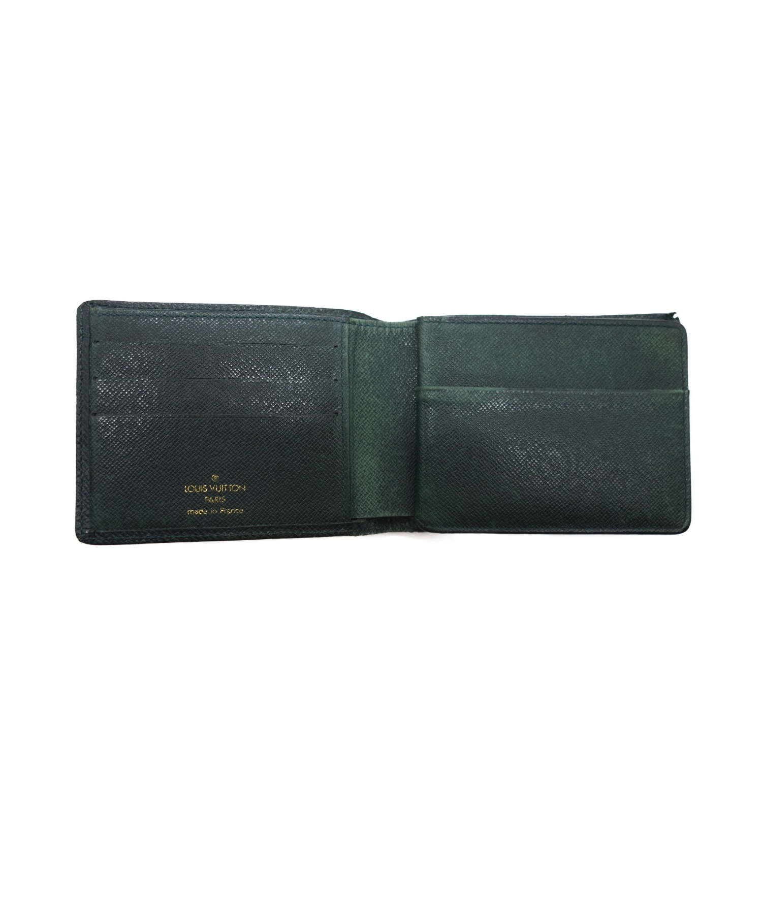中古・古着通販】LOUIS VUITTON (ルイヴィトン) 2つ折り財布 オリーブ 