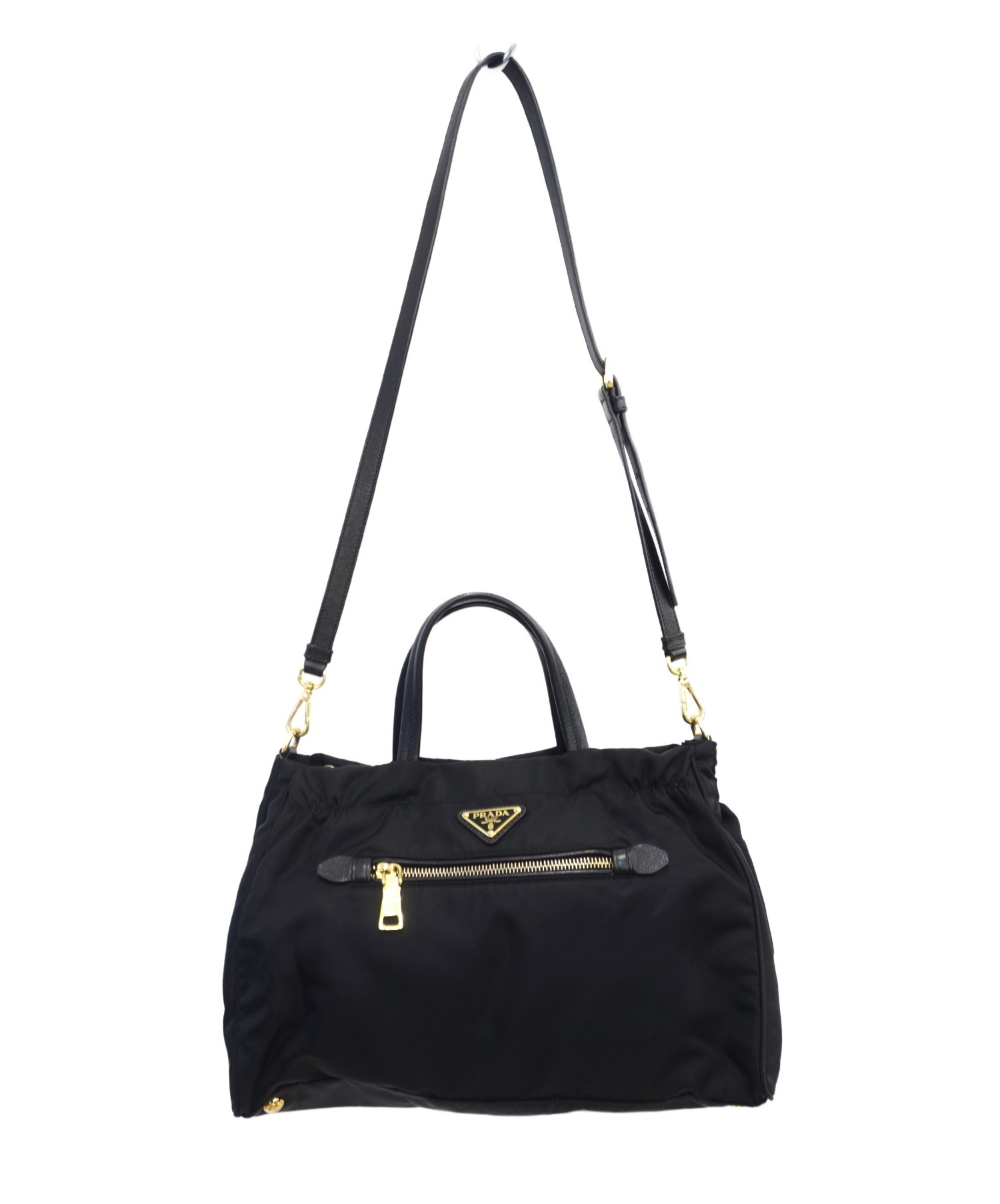 中古・古着通販】PRADA (プラダ) 2WAYショルダーバッグ ブラック 
