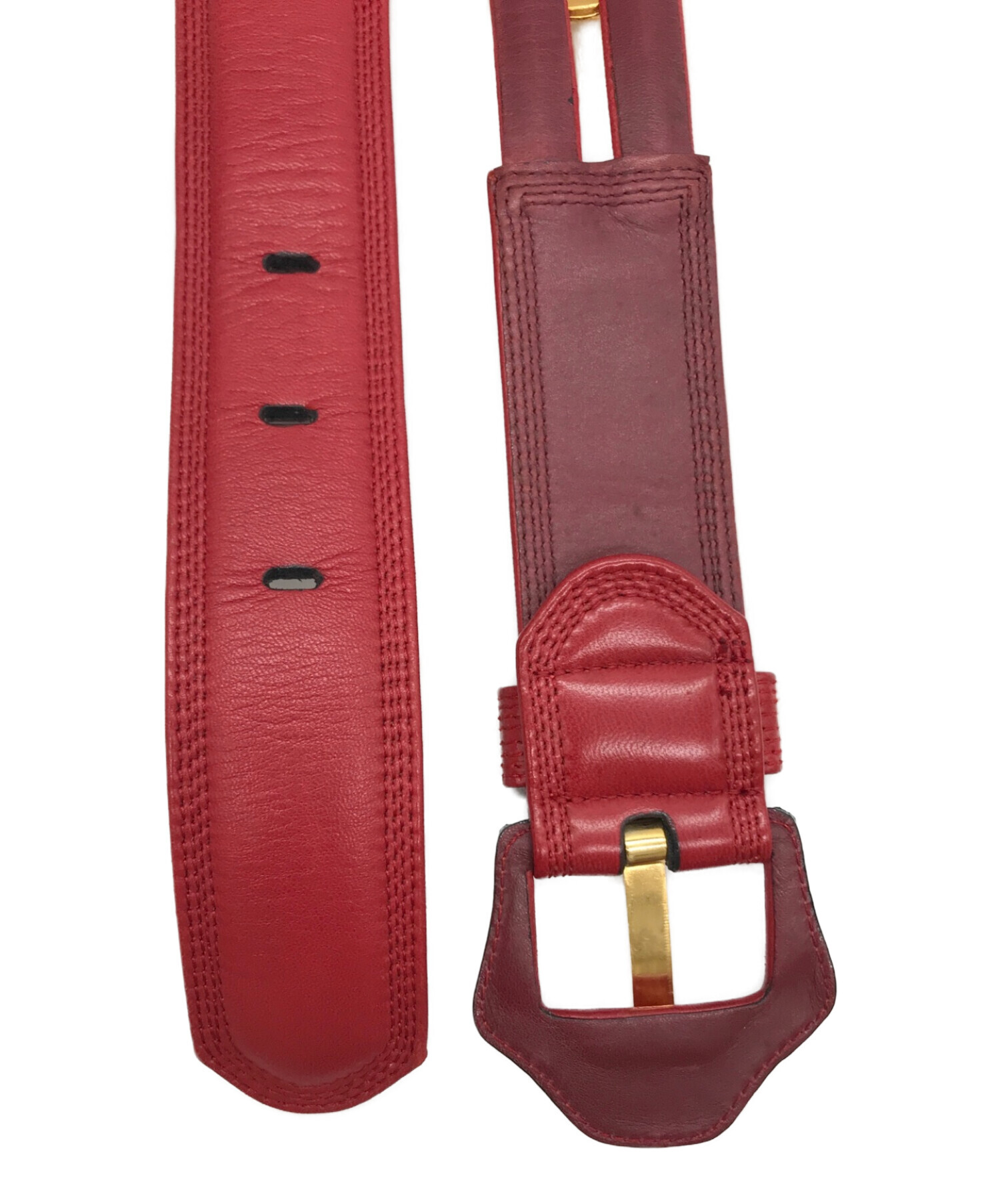 [新品未使用] LOEWE/ロエベ レザーベルト 中古・古着通販】LOEWE (ロエベ) ベルト ブラック サイズ:75/30