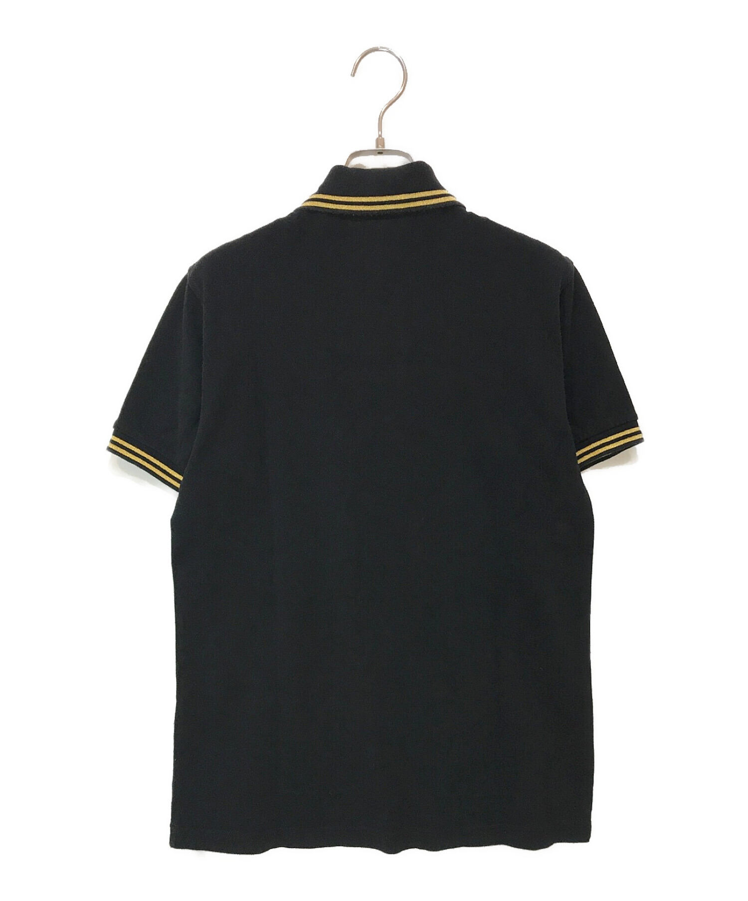 FRED PERRY メッシュポロシャツ S ブラック FRED PERRY メッシュポロシャツ S ブラック Mesh Overlay Polo Shirt